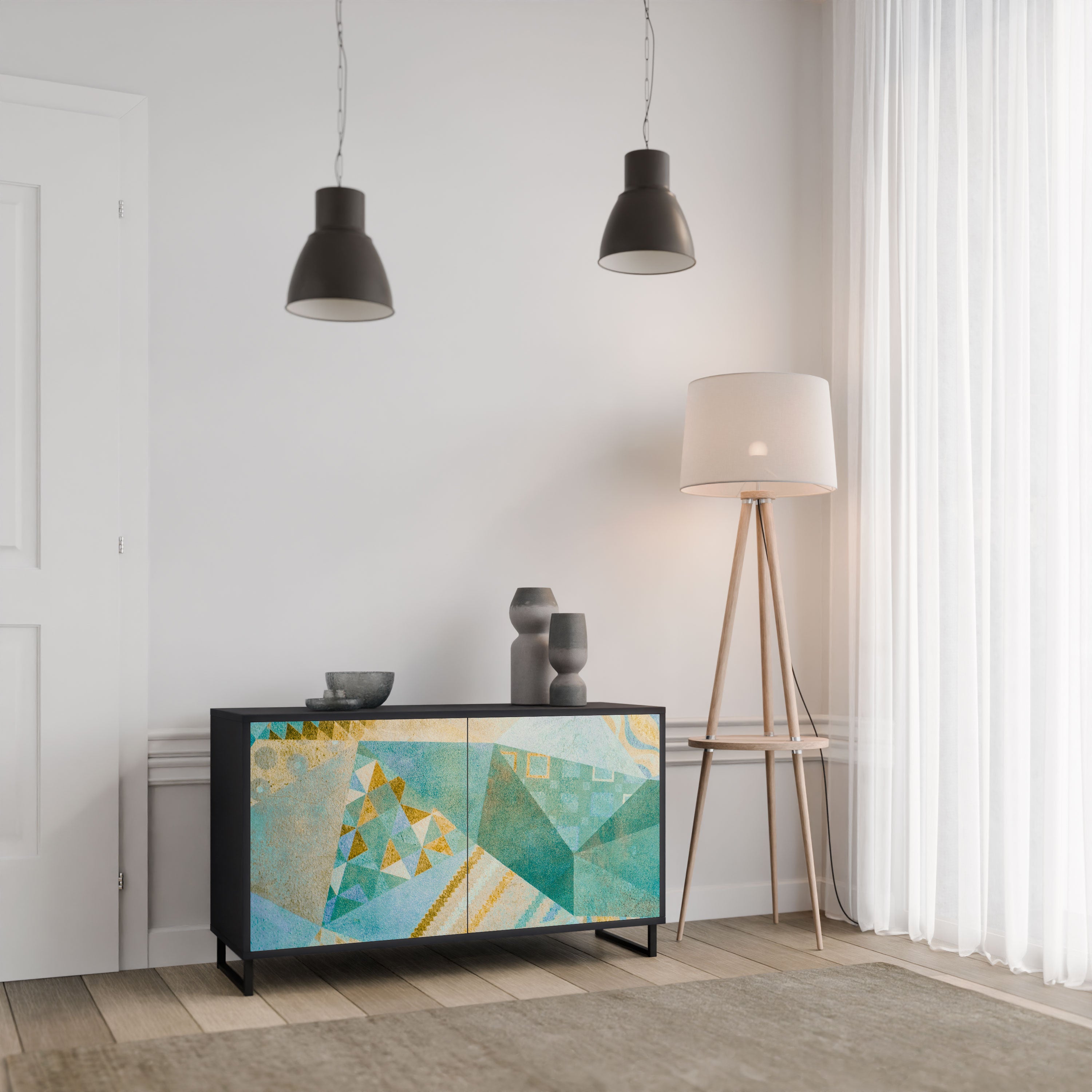 SPECTRUM SPLENDOR Komoda 2-drzwiowa korpus Czarny