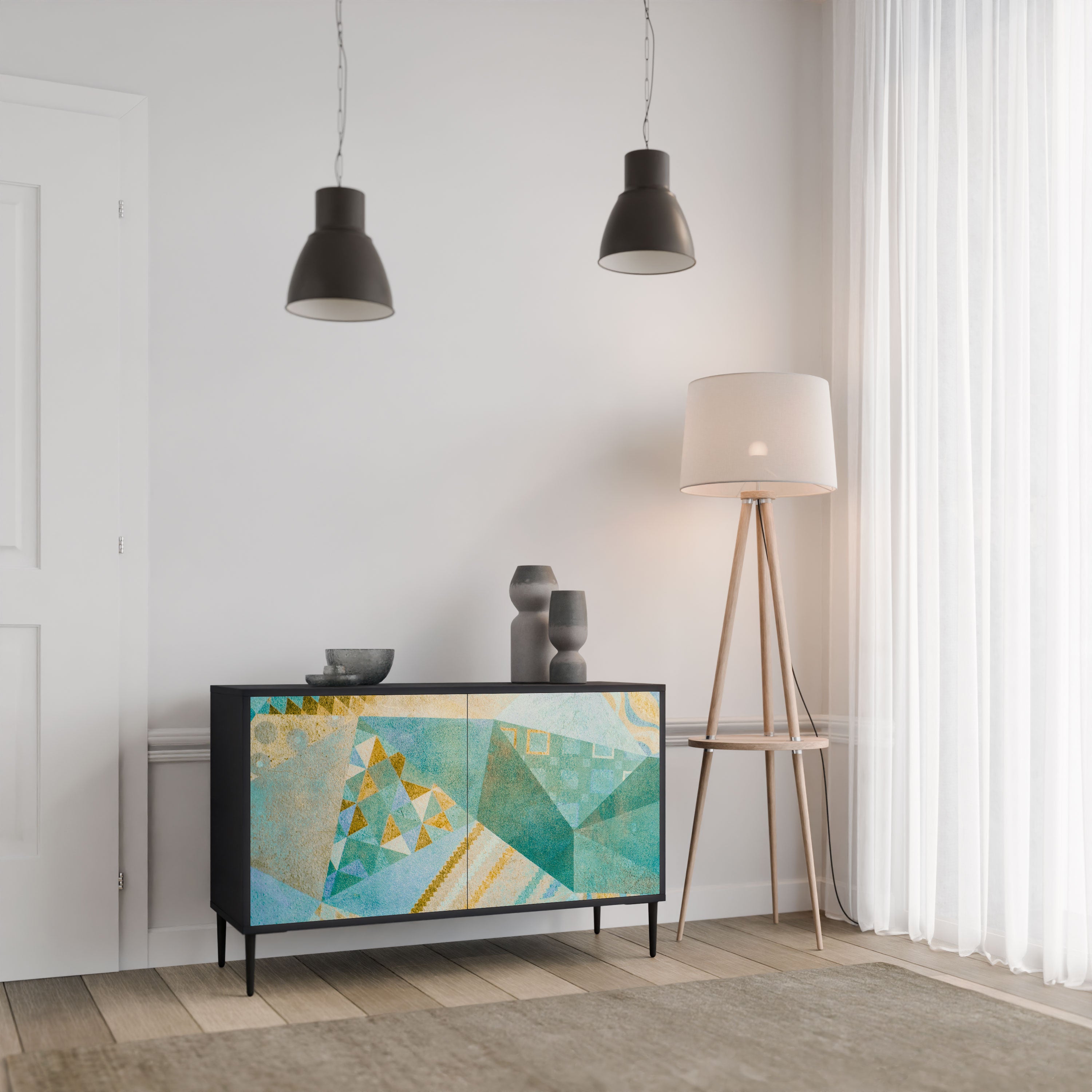 SPECTRUM SPLENDOR Komoda 2-drzwiowa korpus Czarny