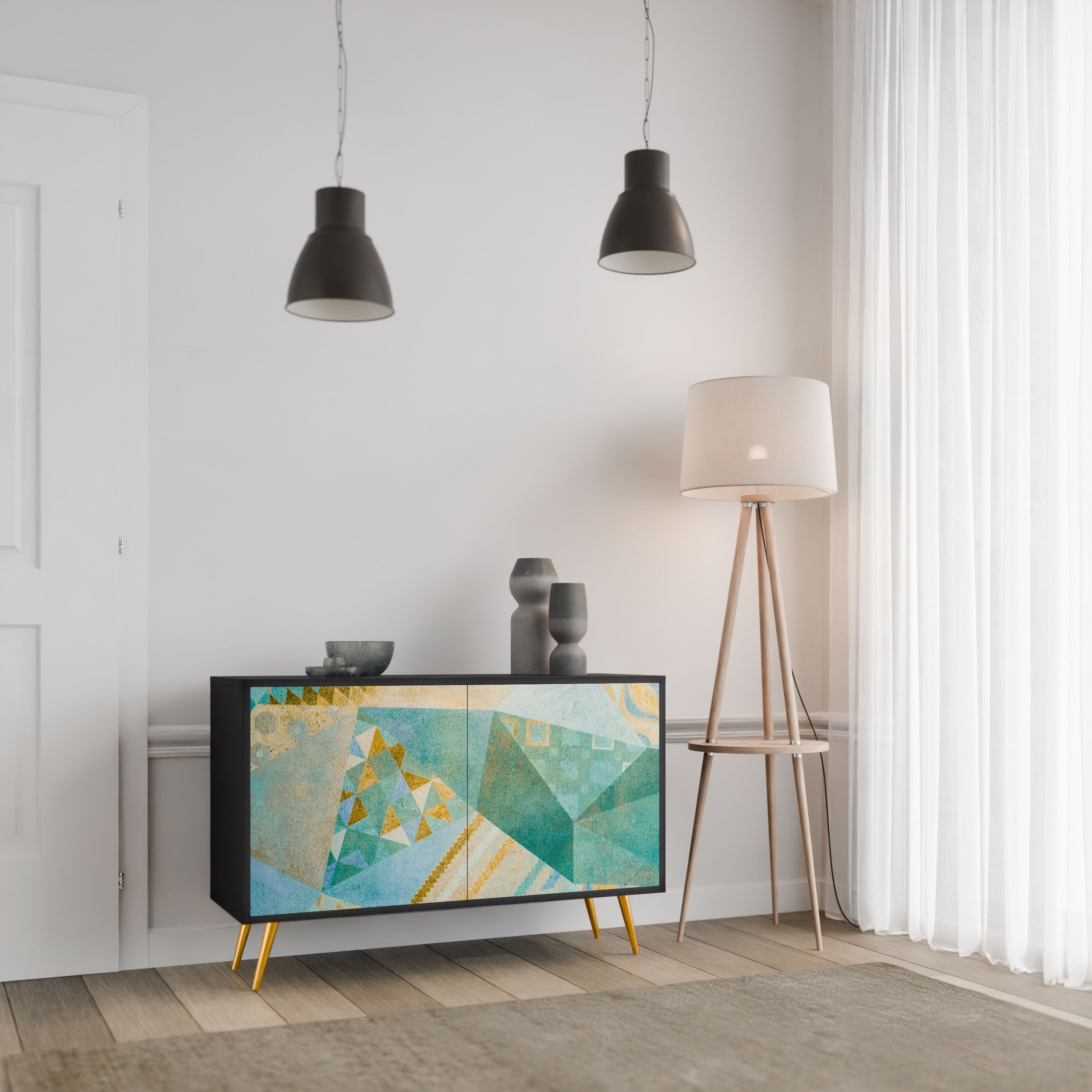 SPECTRUM SPLENDOR Komoda 2-drzwiowa korpus Czarny