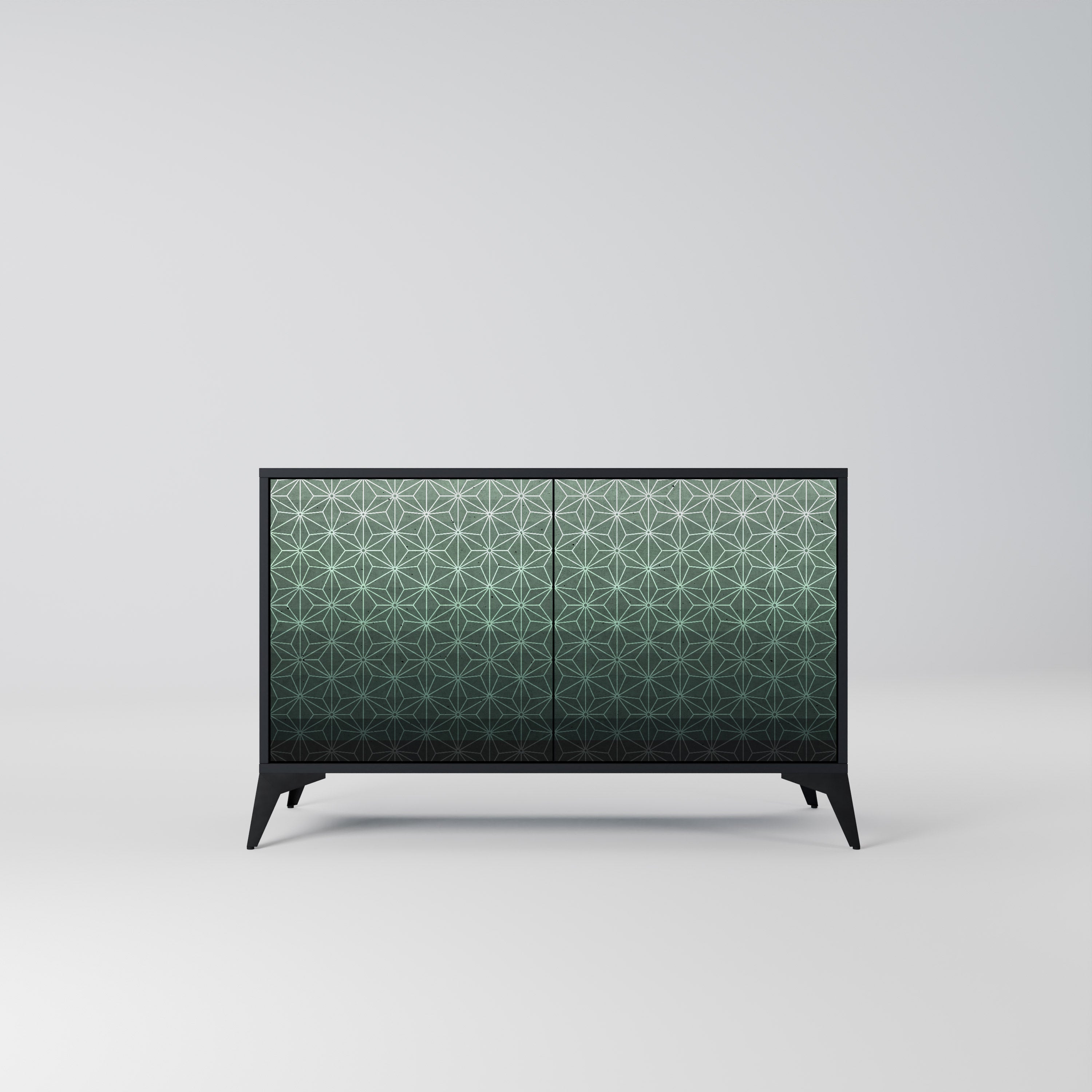 ORNAMENTAL GLIMMER Komoda 2-drzwiowa korpus Czarny