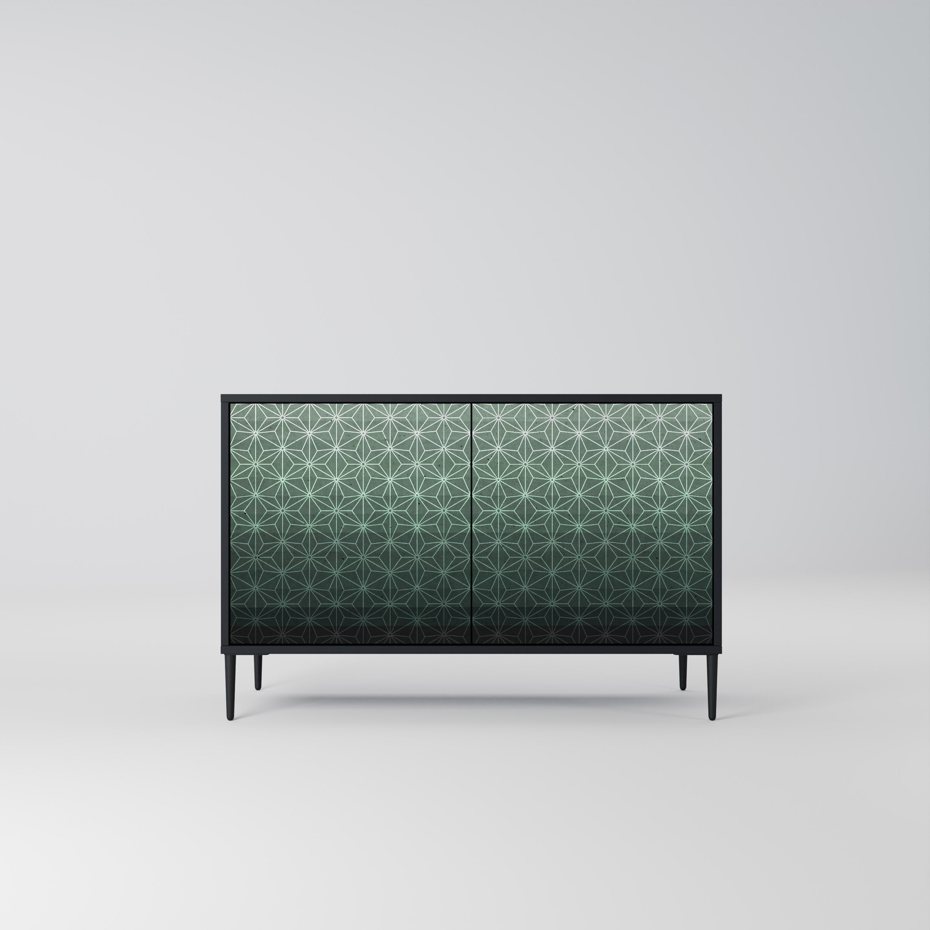 ORNAMENTAL GLIMMER Komoda 2-drzwiowa korpus Czarny