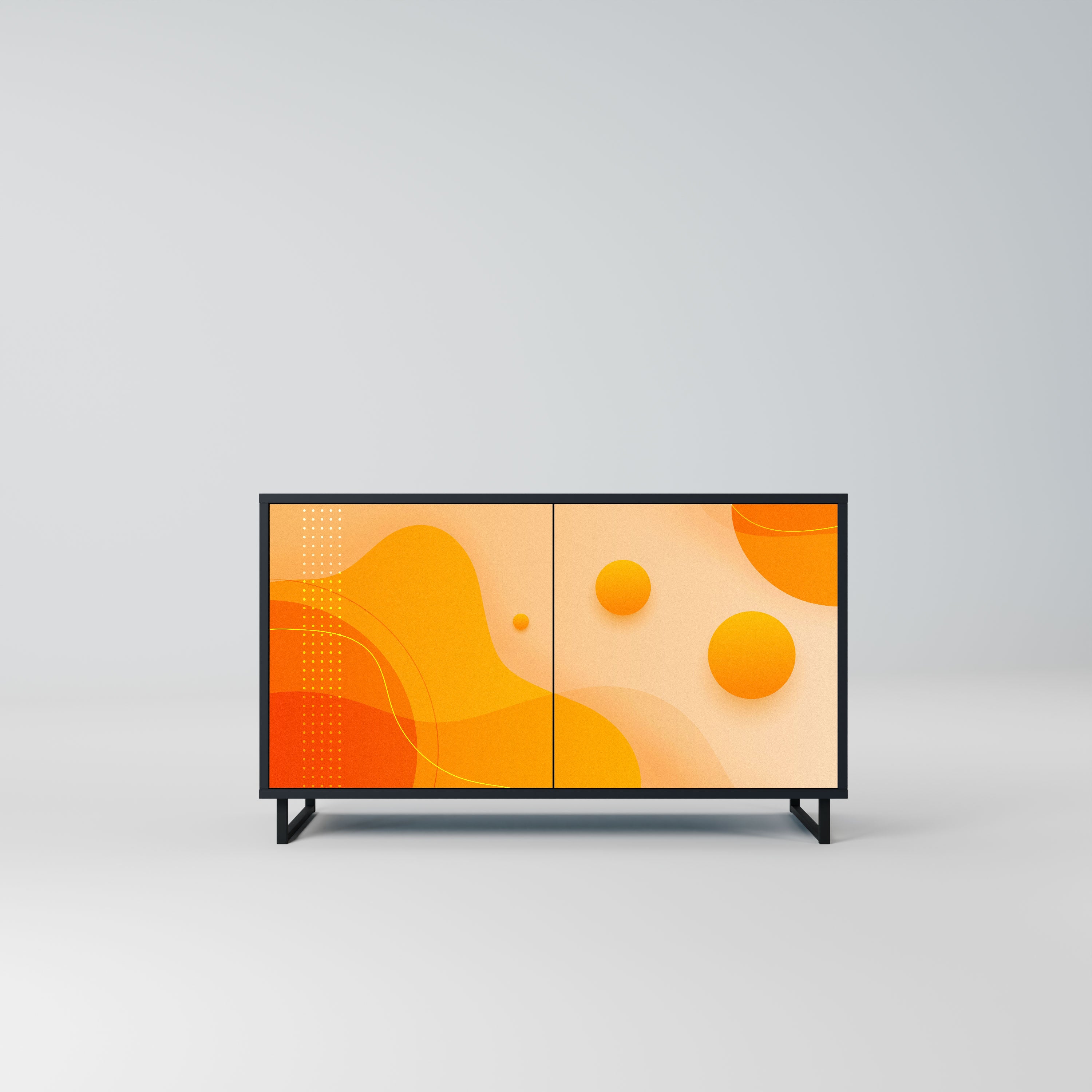 ORANGE ARRANGEMENT Komoda 2-drzwiowa korpus Czarny