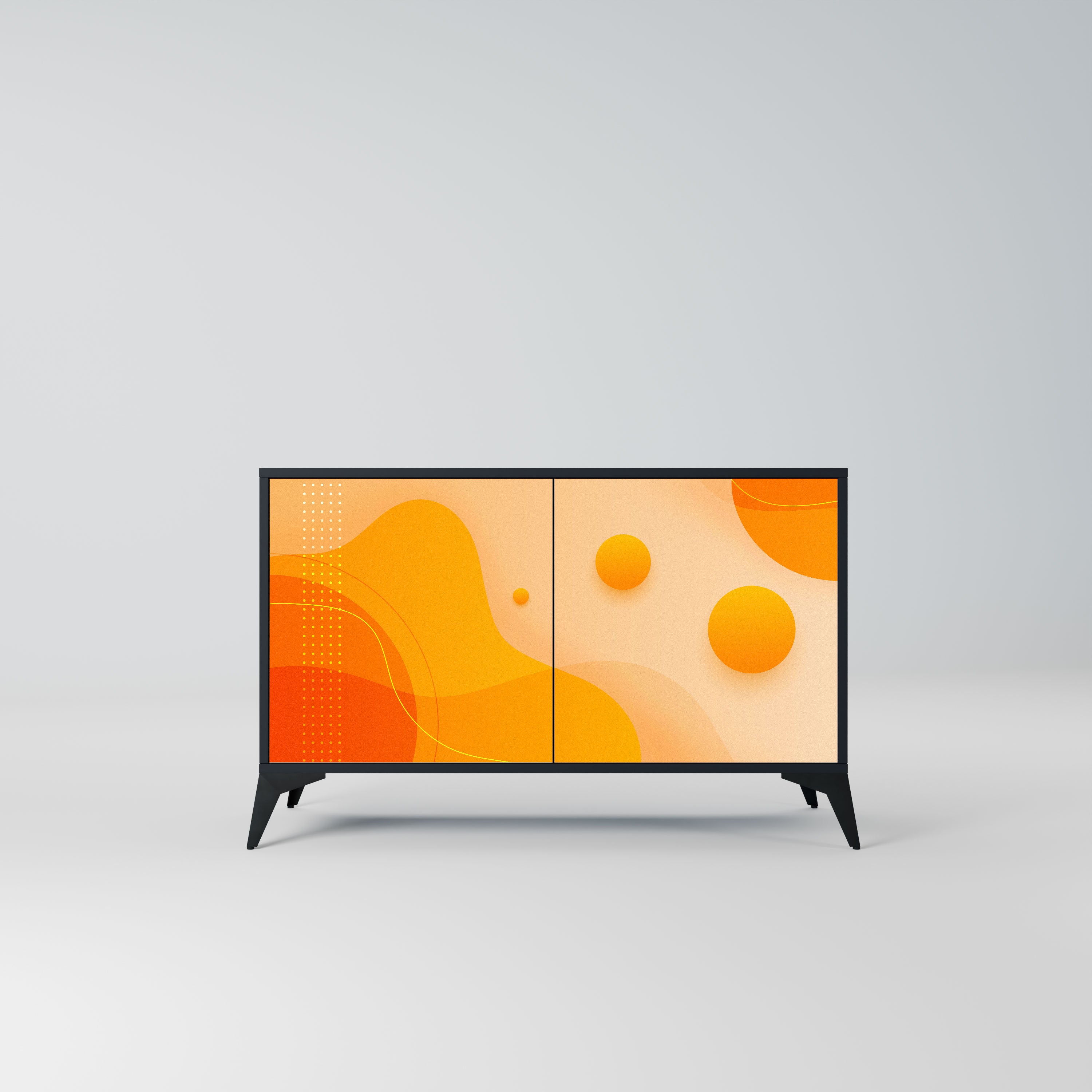 ORANGE ARRANGEMENT Komoda 2-drzwiowa korpus Czarny