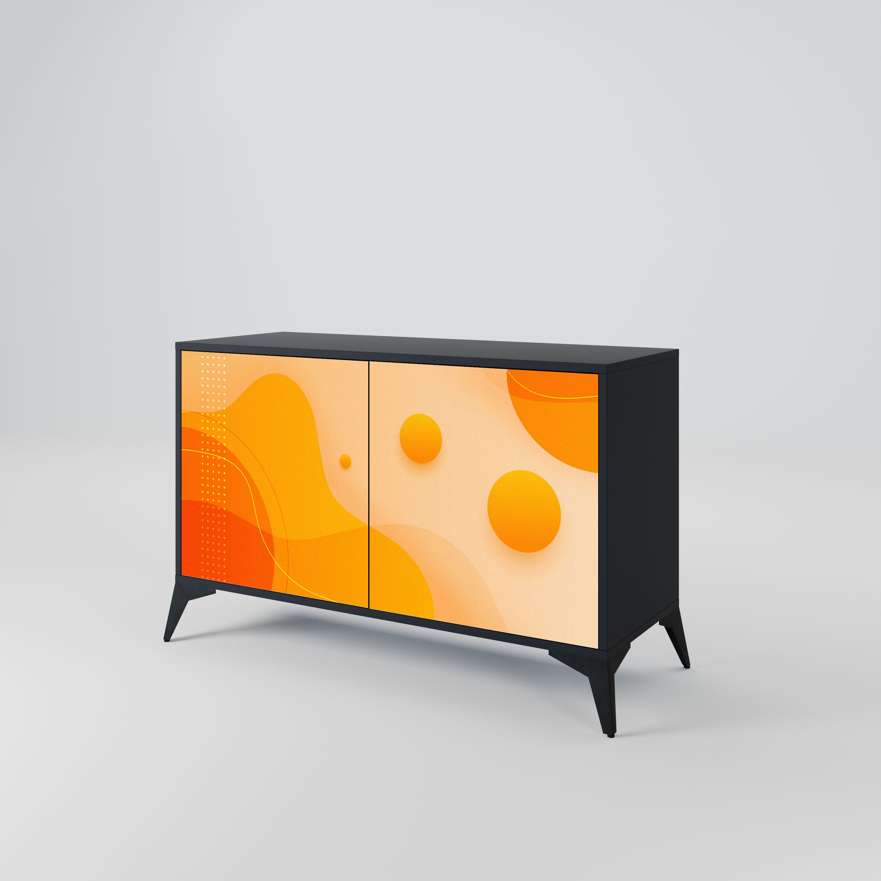 ORANGE ARRANGEMENT Komoda 2-drzwiowa korpus Czarny