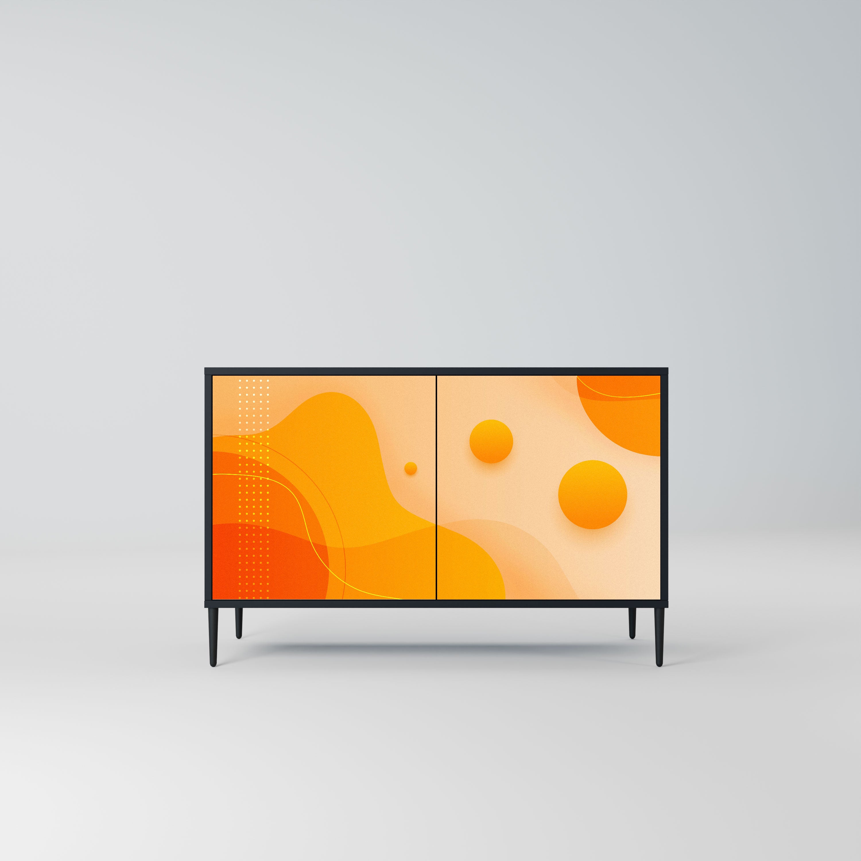 ORANGE ARRANGEMENT Komoda 2-drzwiowa korpus Czarny