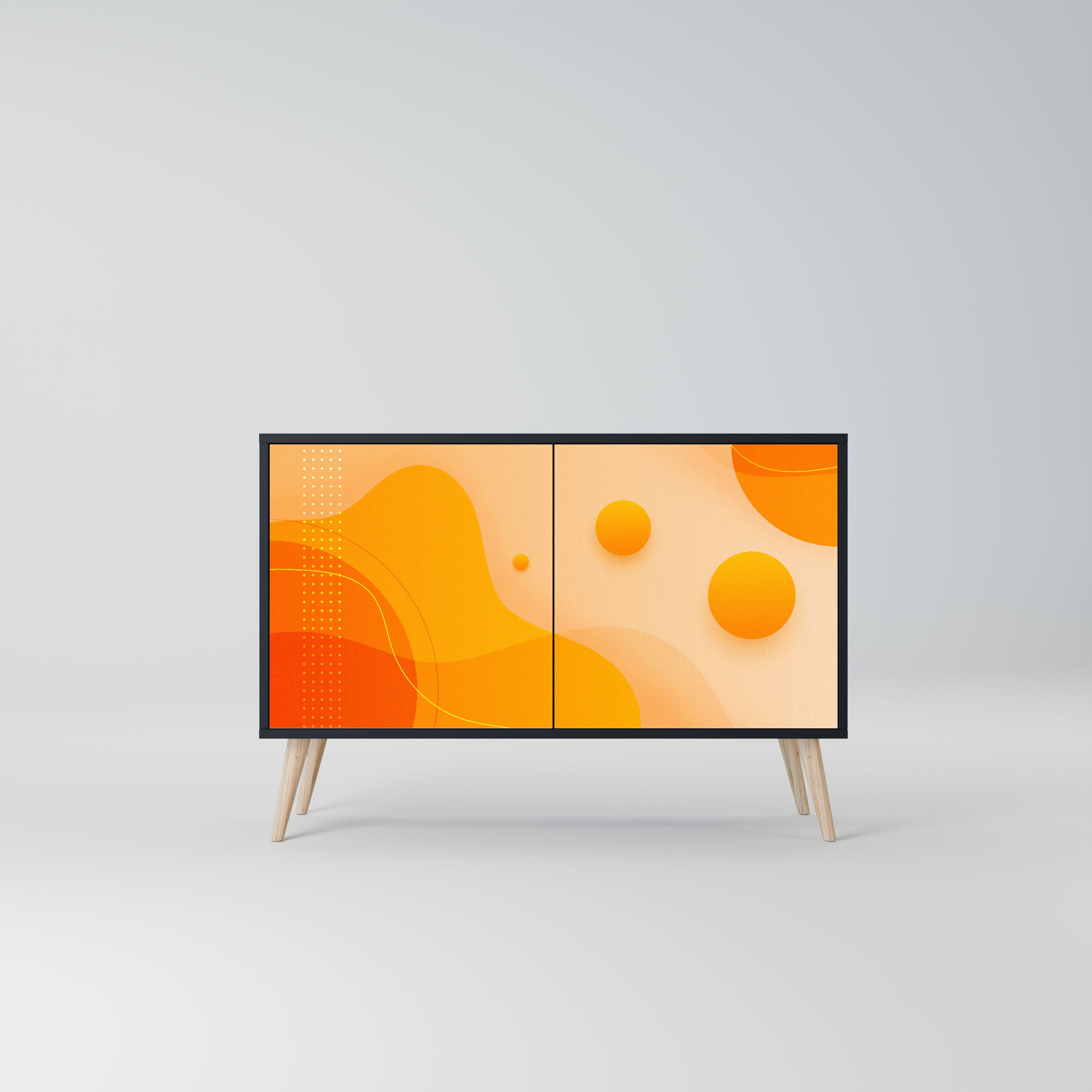 ORANGE ARRANGEMENT Komoda 2-drzwiowa korpus Czarny