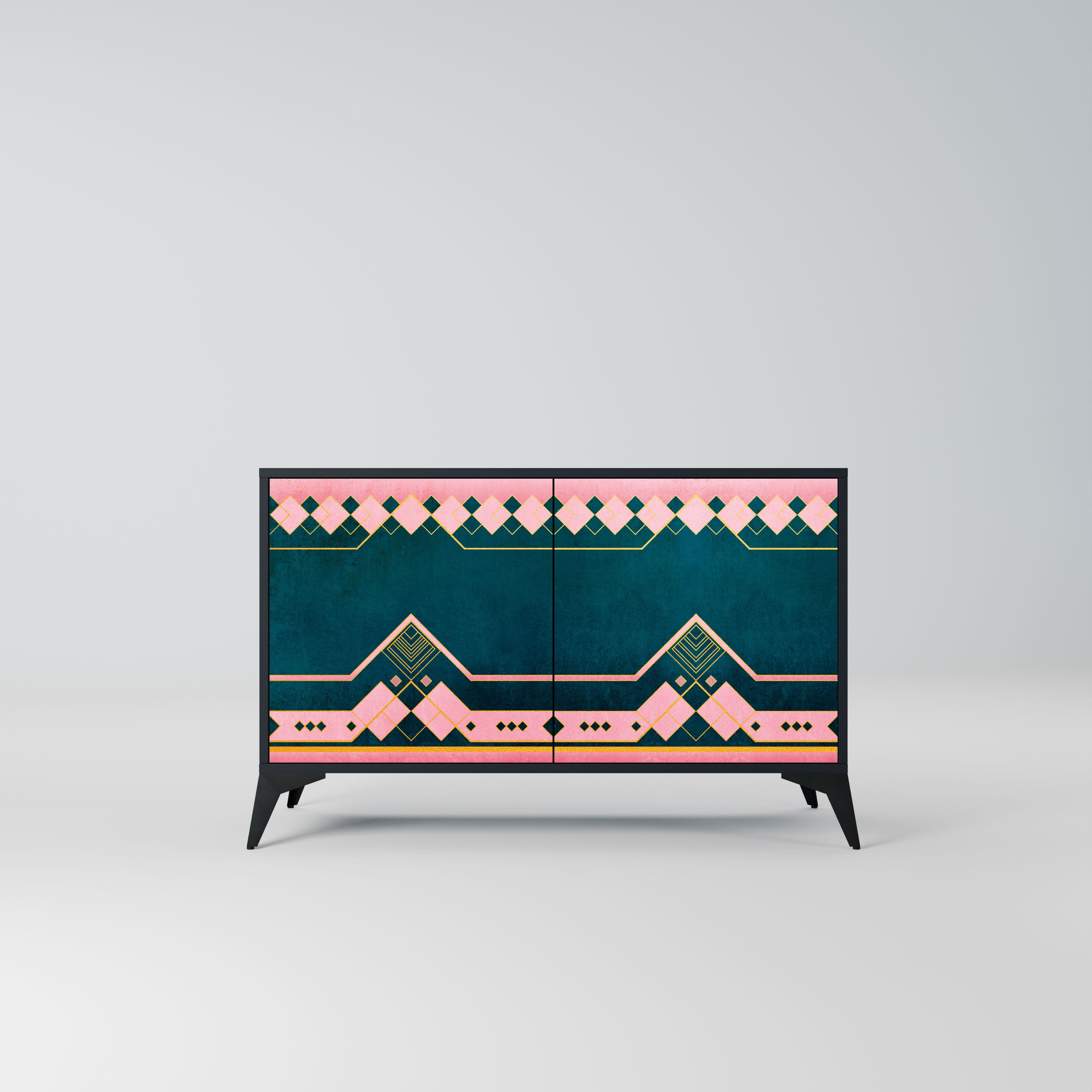 ROYAL COMPOSITION Komoda 2-drzwiowa korpus Czarny