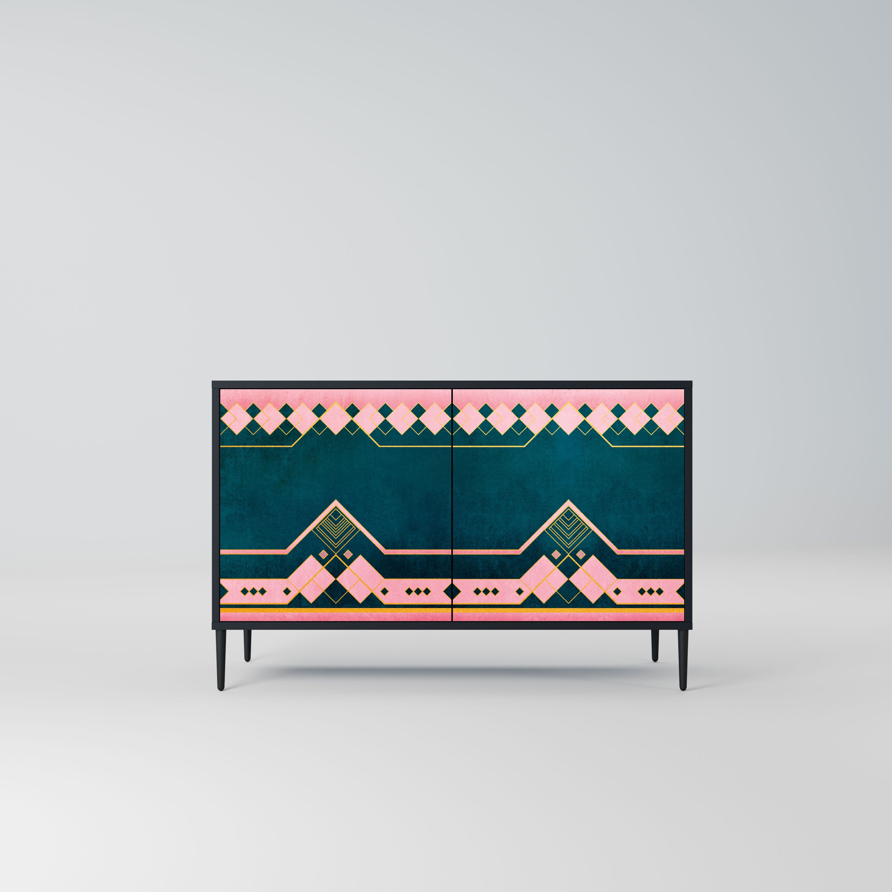 ROYAL COMPOSITION Komoda 2-drzwiowa korpus Czarny