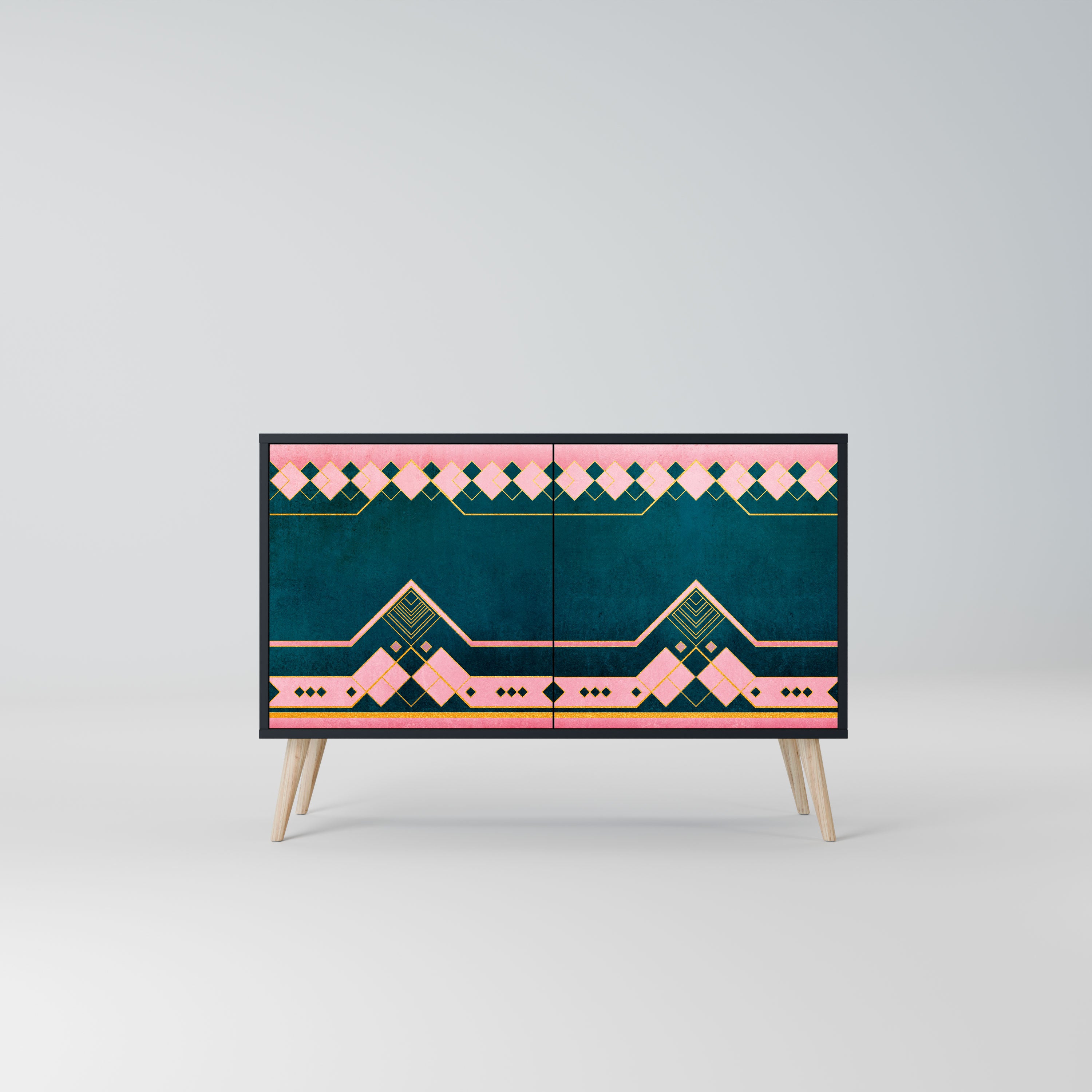 ROYAL COMPOSITION Komoda 2-drzwiowa korpus Czarny