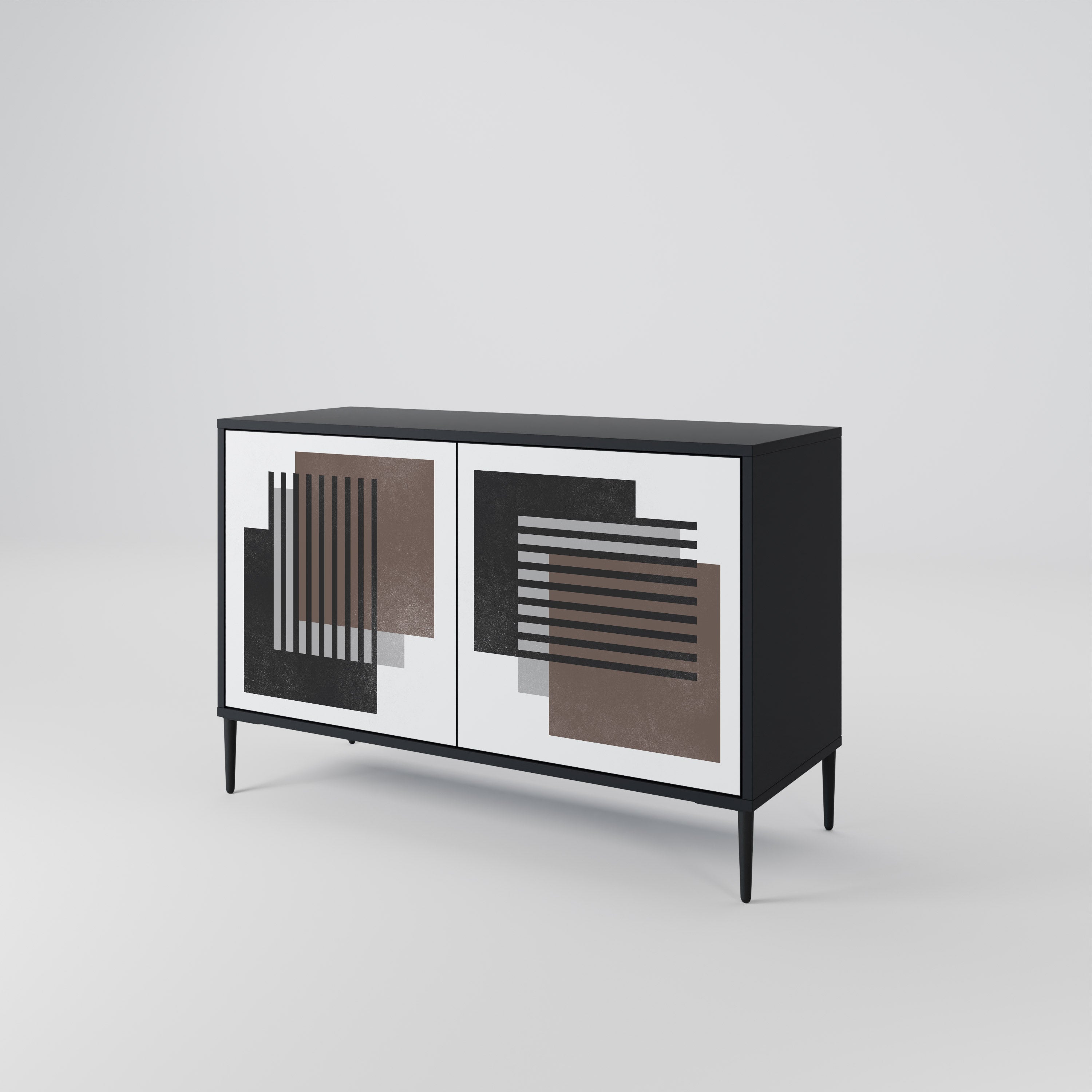 SHADOW SYNCHRONY Komoda 2-drzwiowa korpus Czarny