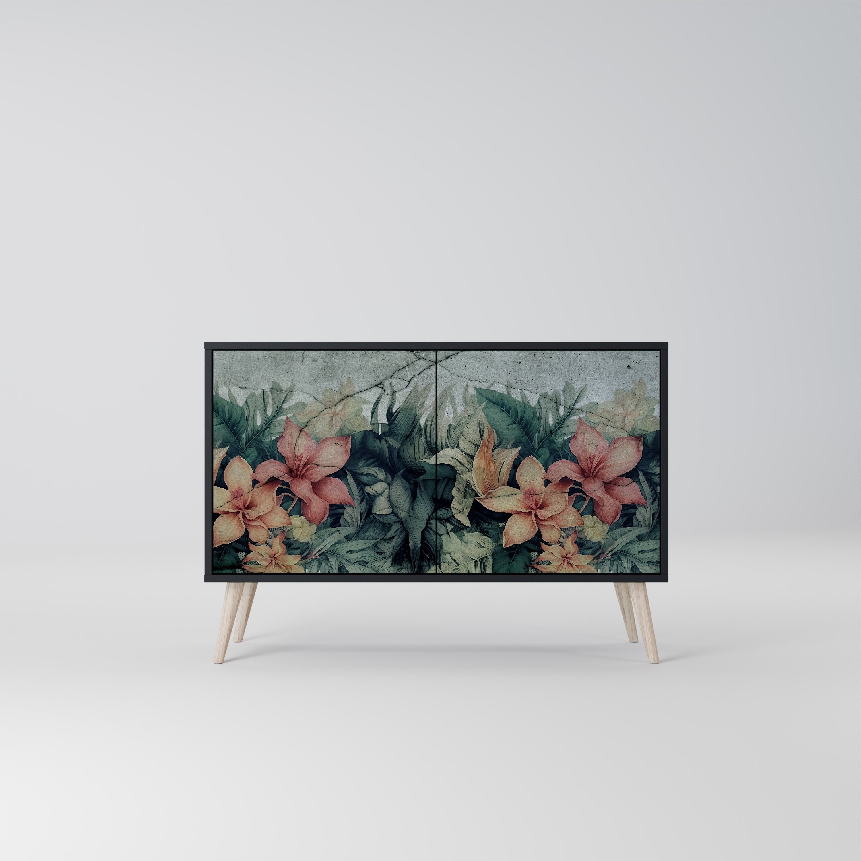 HEAVENLY BLOOM Komoda 2-drzwiowa korpus Czarny