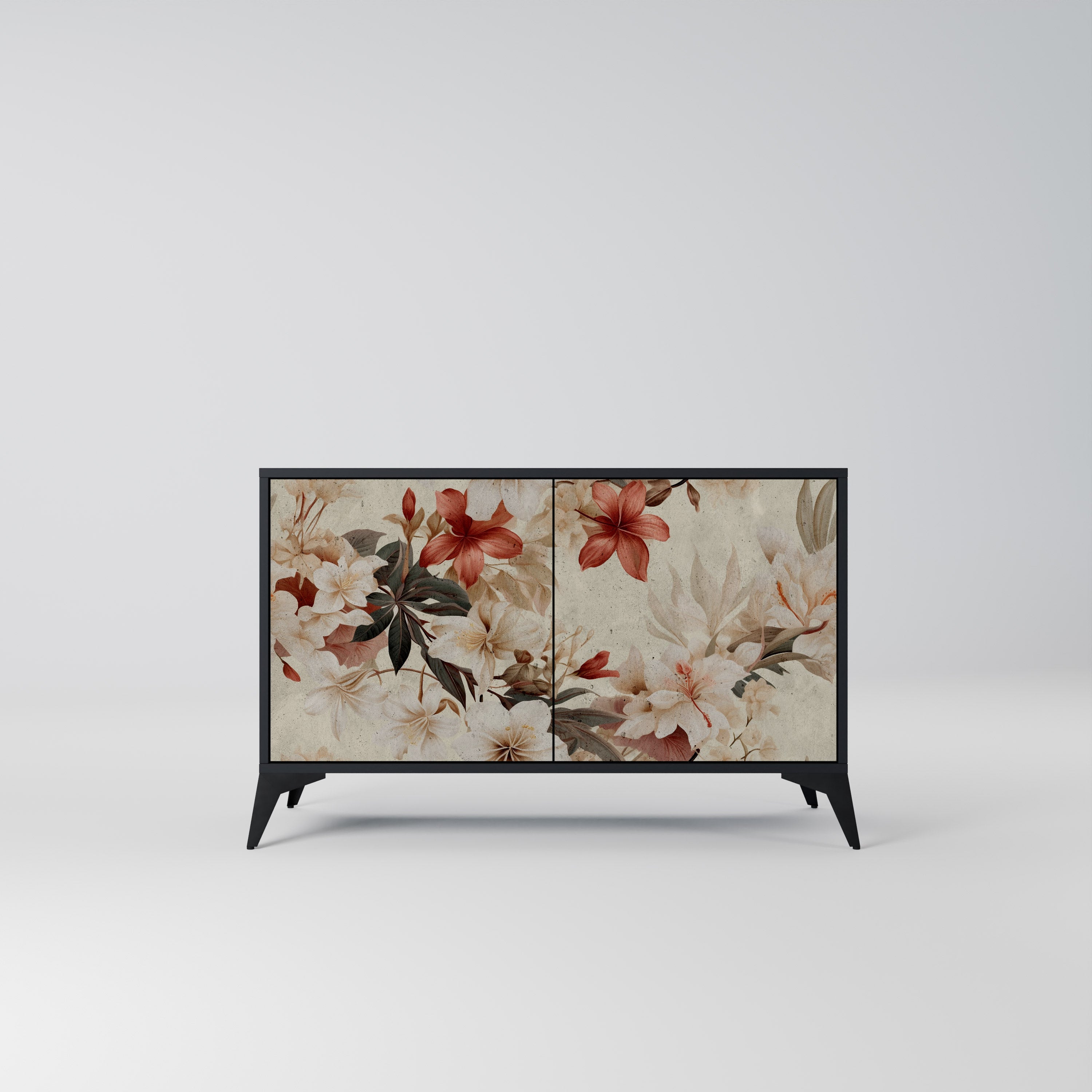 PETAL HARMONY Komoda 2-drzwiowa korpus Czarny