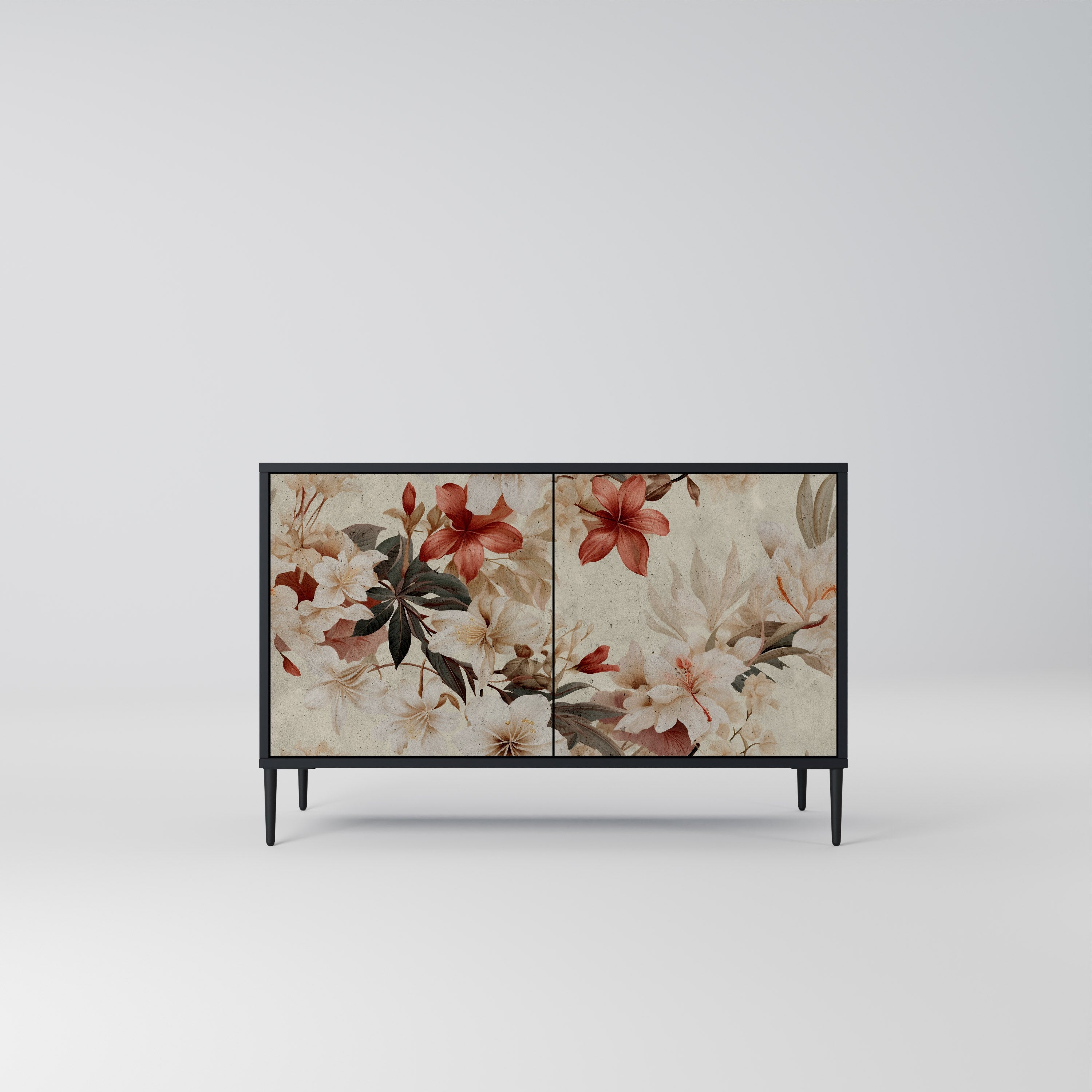 PETAL HARMONY Komoda 2-drzwiowa korpus Czarny
