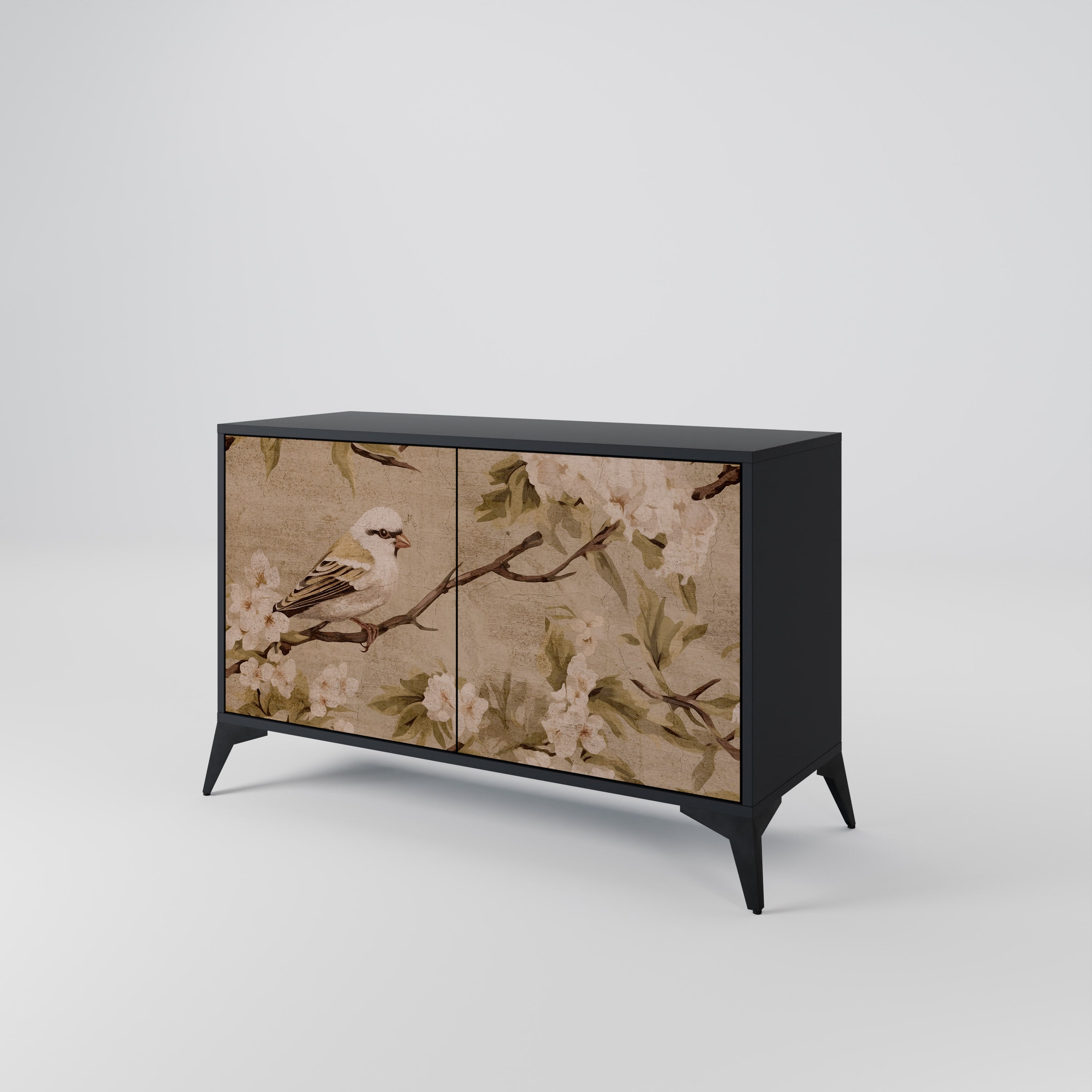 PETAL DISTINGUISH Komoda 2-drzwiowa korpus Czarny
