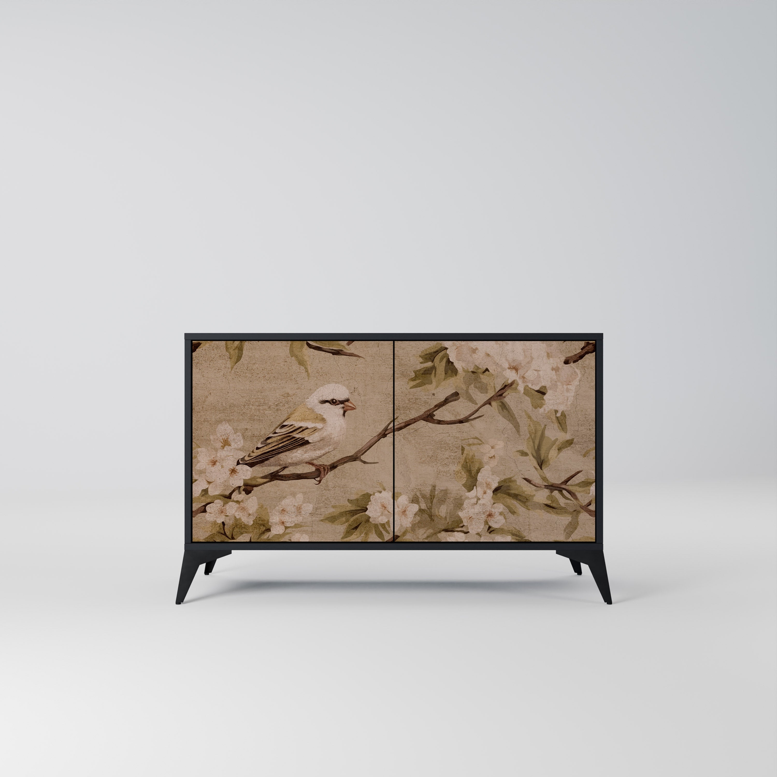PETAL DISTINGUISH Komoda 2-drzwiowa korpus Czarny