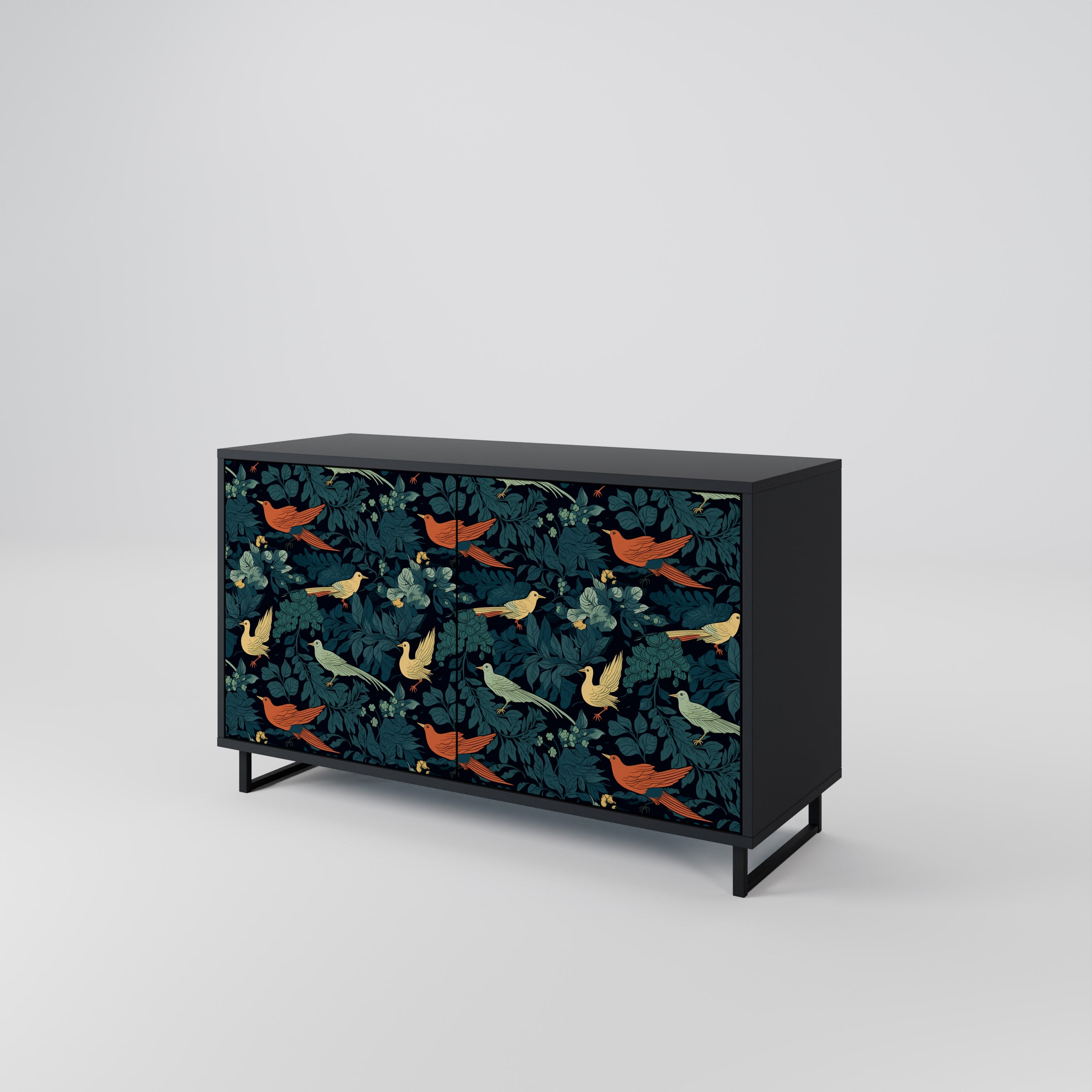 FOWL ORNAMENT Komoda 2-drzwiowa korpus Czarny