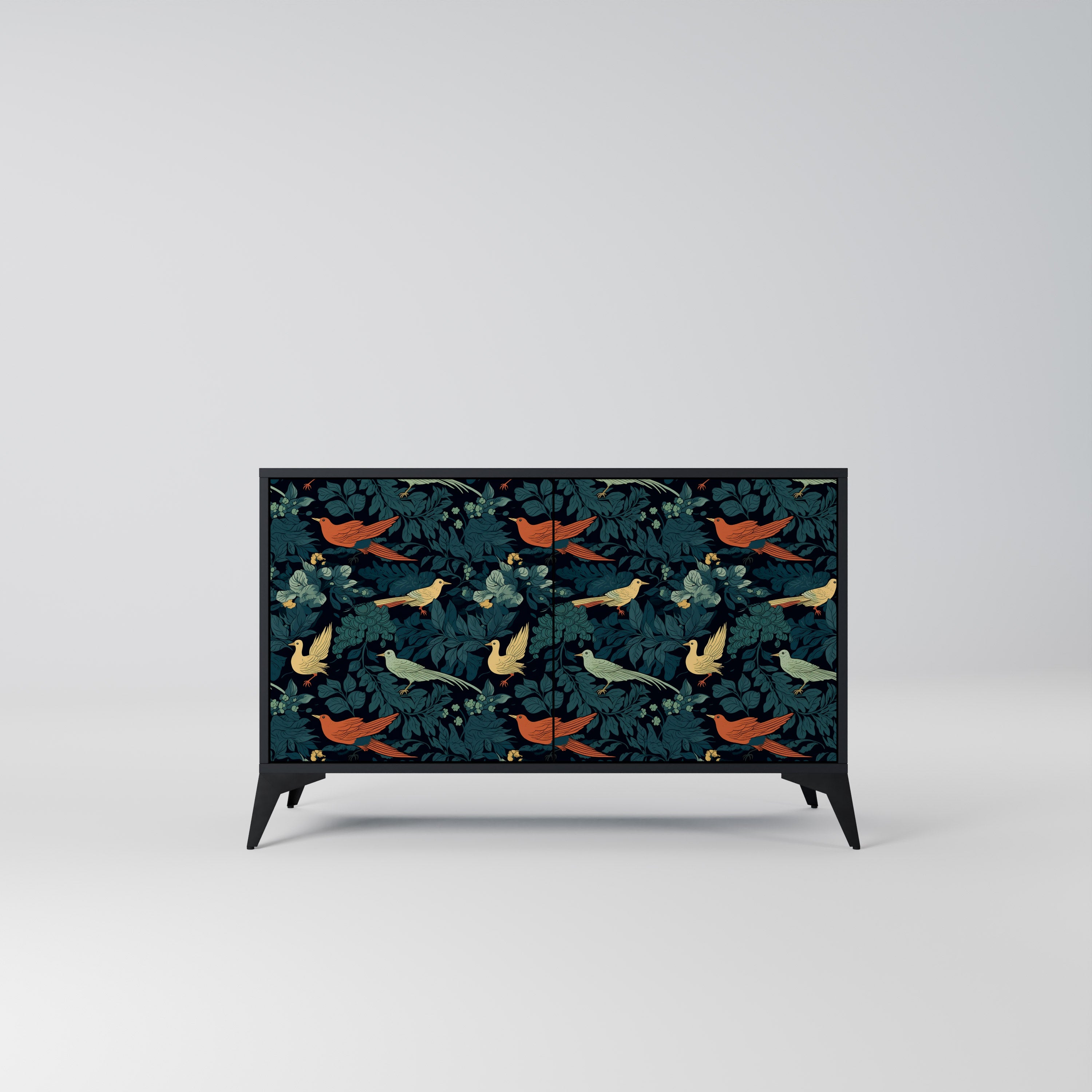 FOWL ORNAMENT Komoda 2-drzwiowa korpus Czarny