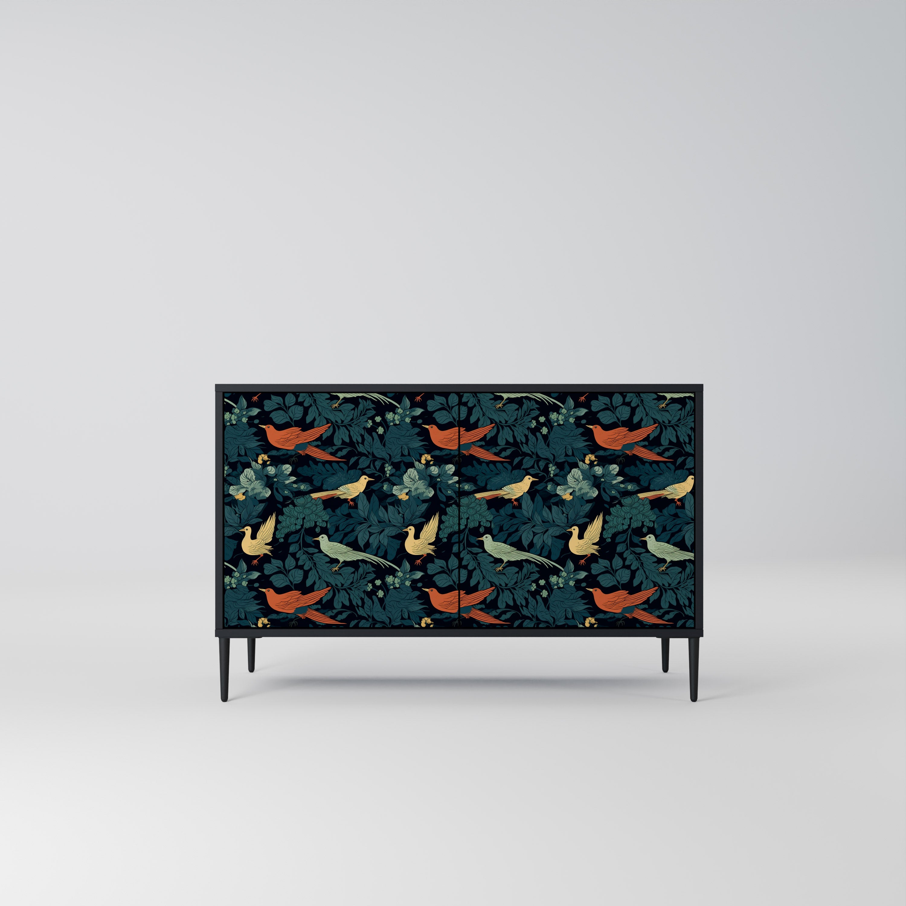 FOWL ORNAMENT Komoda 2-drzwiowa korpus Czarny