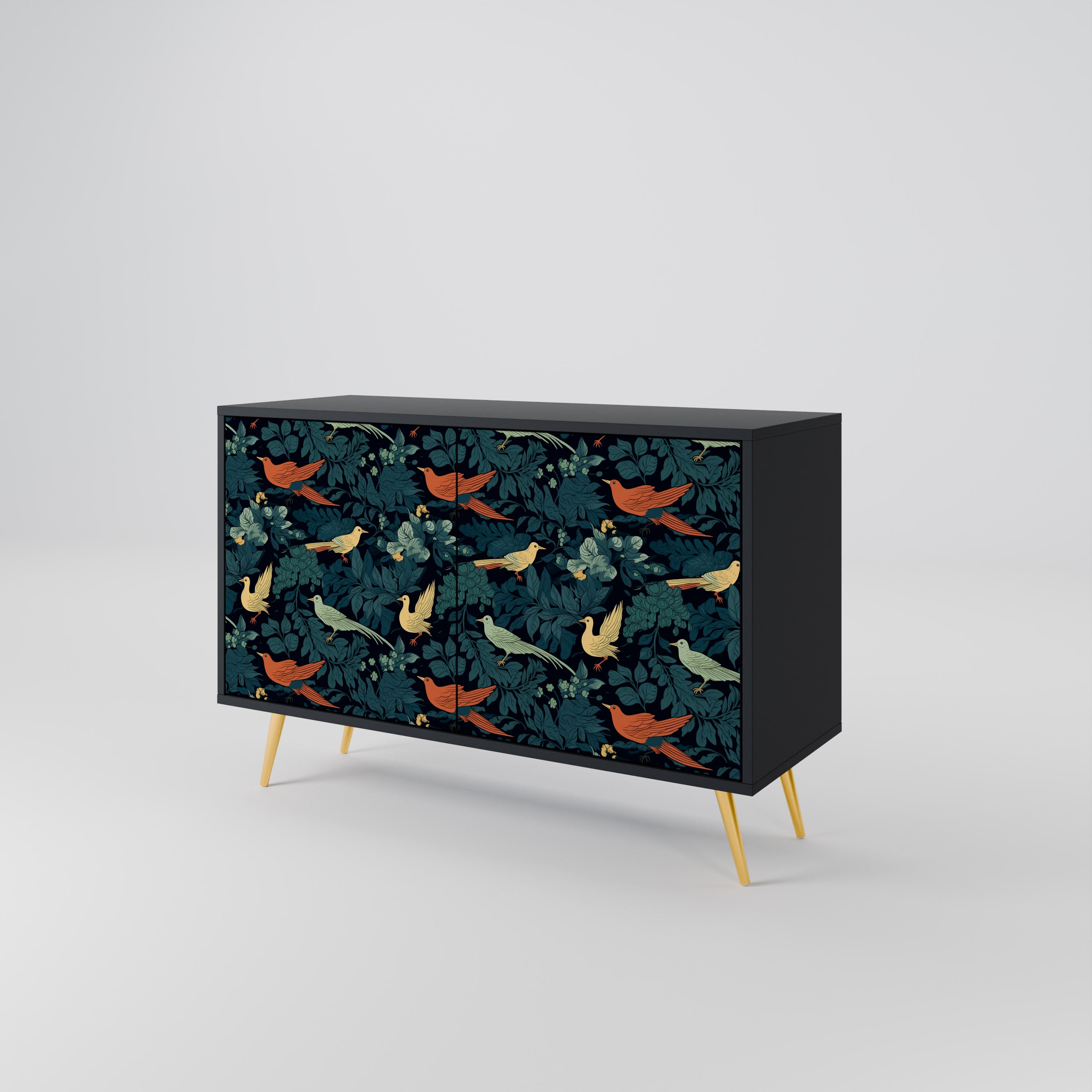 FOWL ORNAMENT Komoda 2-drzwiowa korpus Czarny