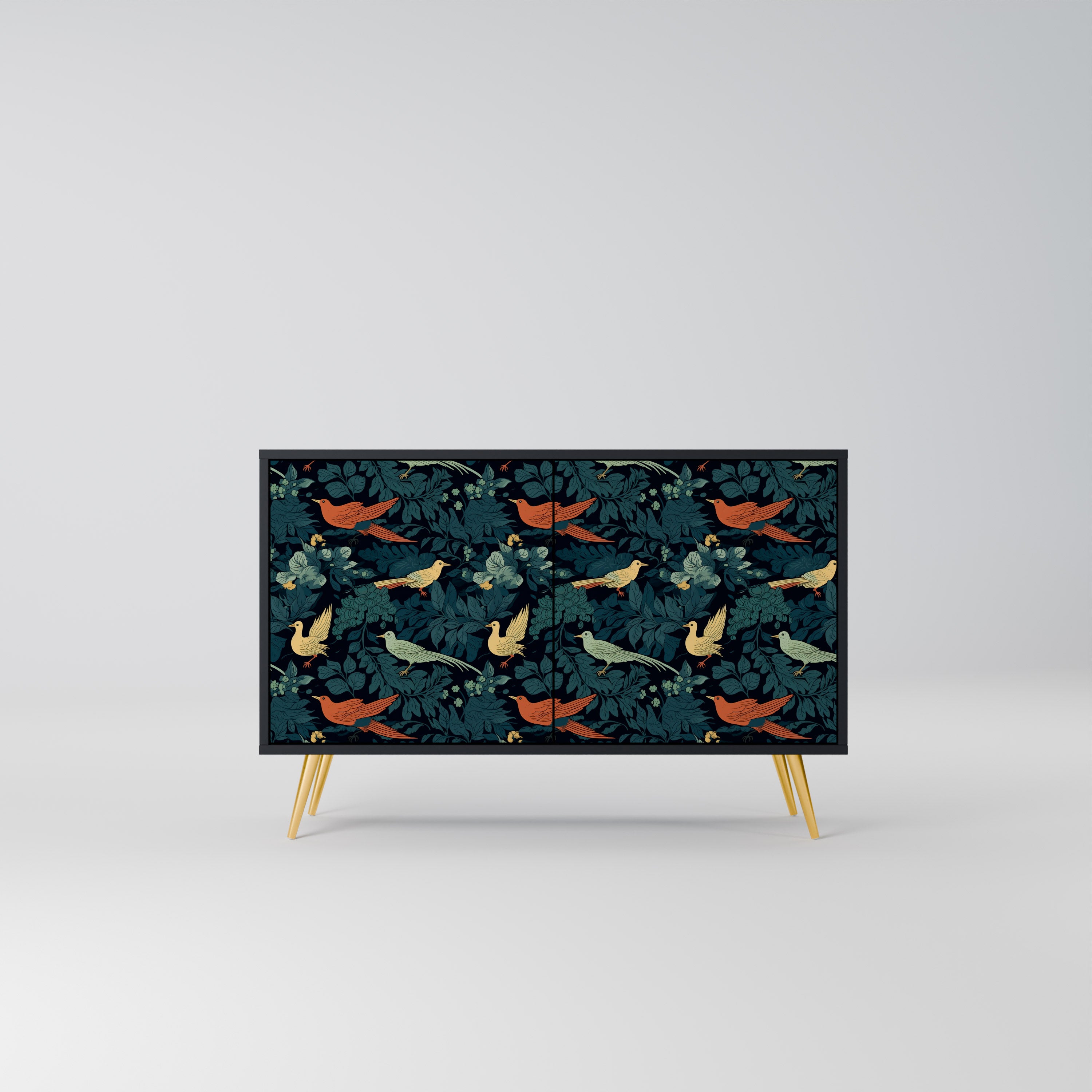 FOWL ORNAMENT Komoda 2-drzwiowa korpus Czarny