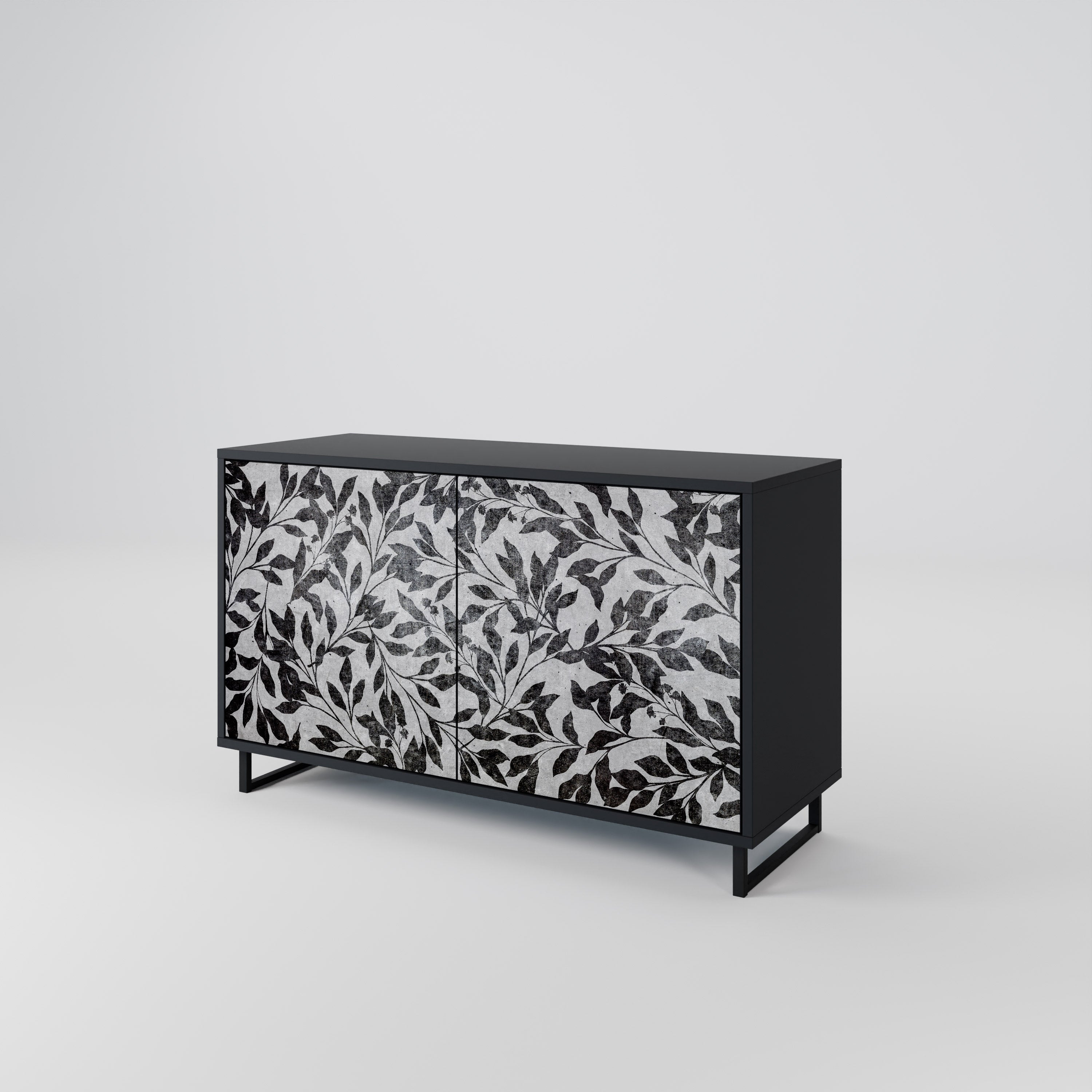 CHARCOAL SPROUT Komoda 2-drzwiowa korpus Czarny