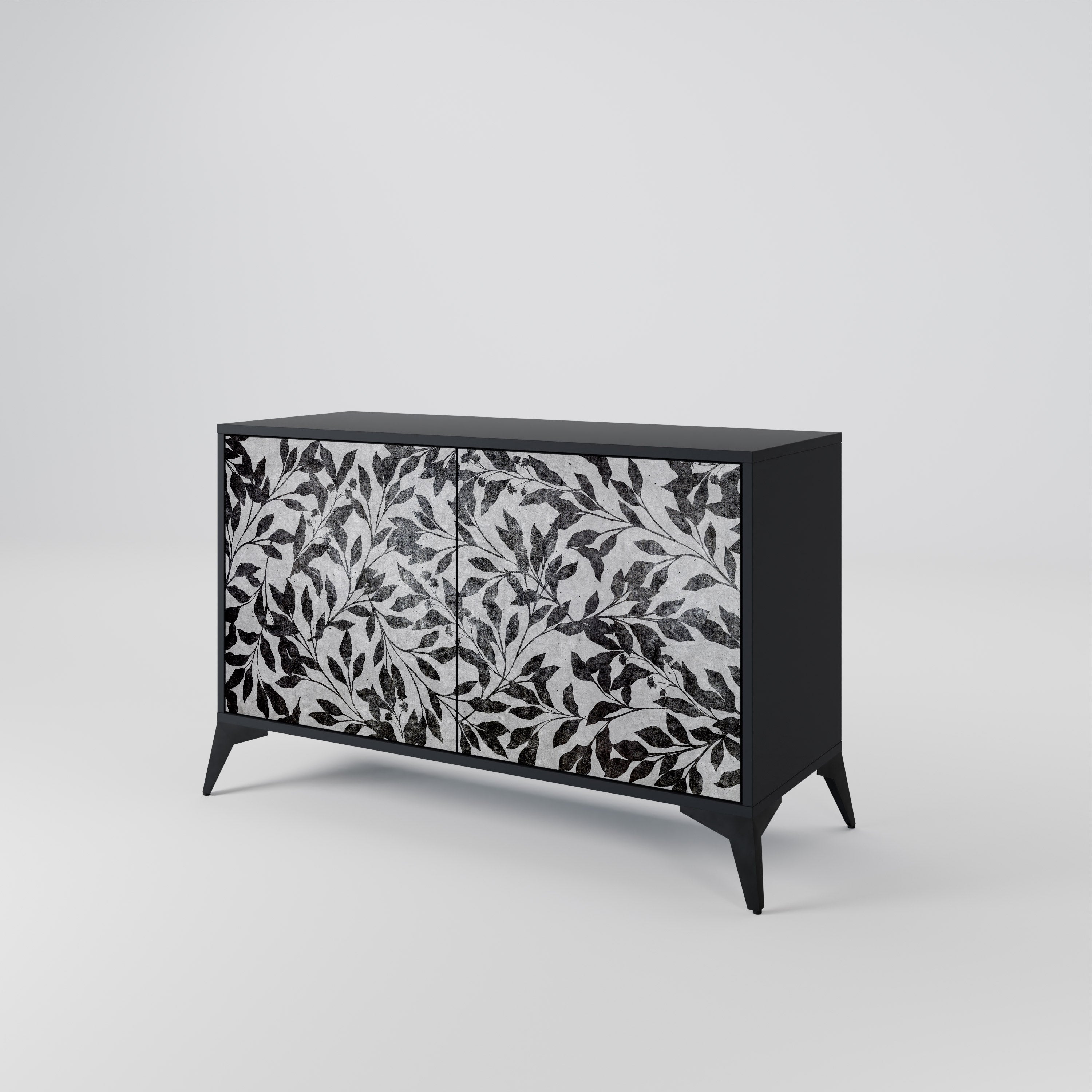 CHARCOAL SPROUT Komoda 2-drzwiowa korpus Czarny