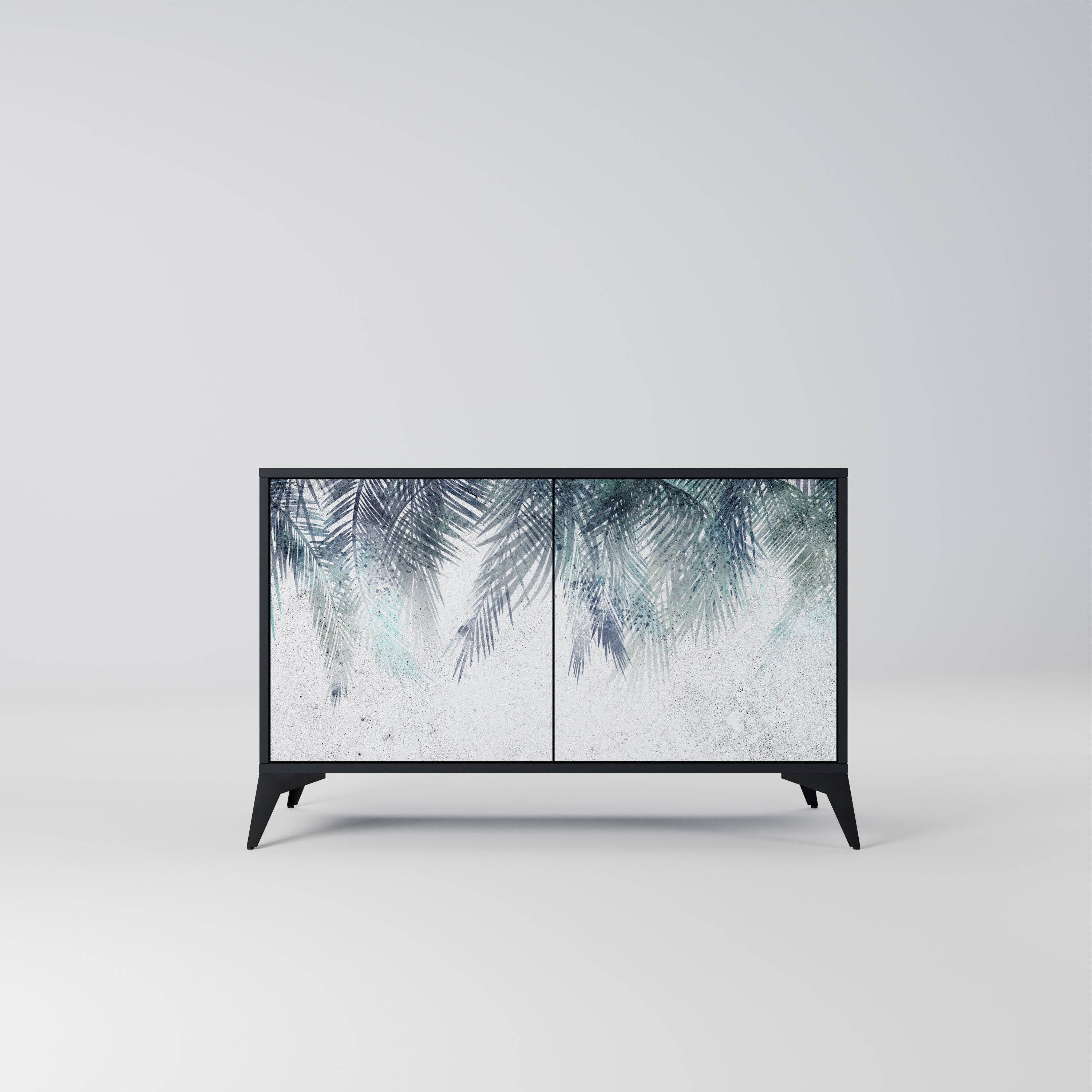 PALM VEIL Komoda 2-drzwiowa korpus Czarny