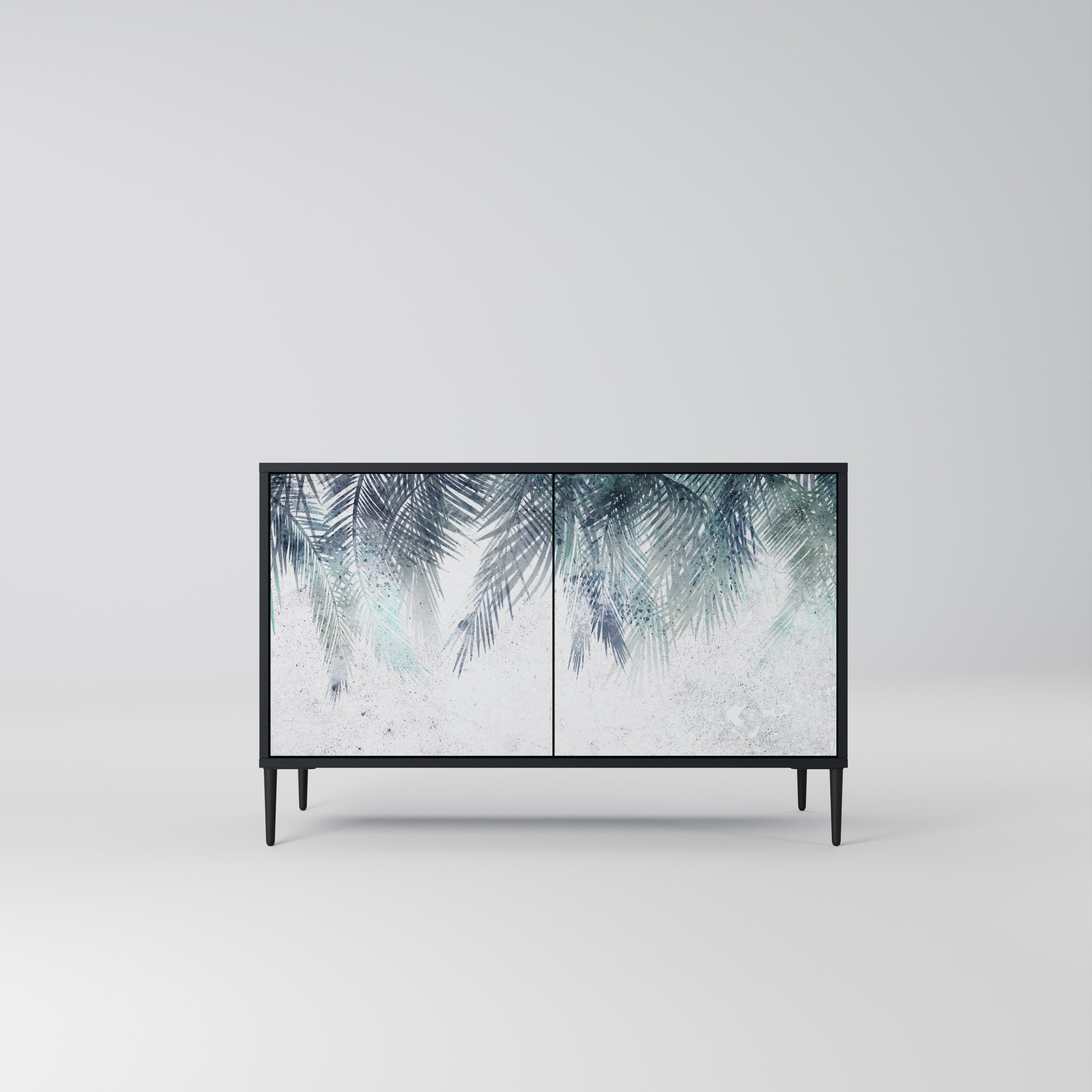PALM VEIL Komoda 2-drzwiowa korpus Czarny