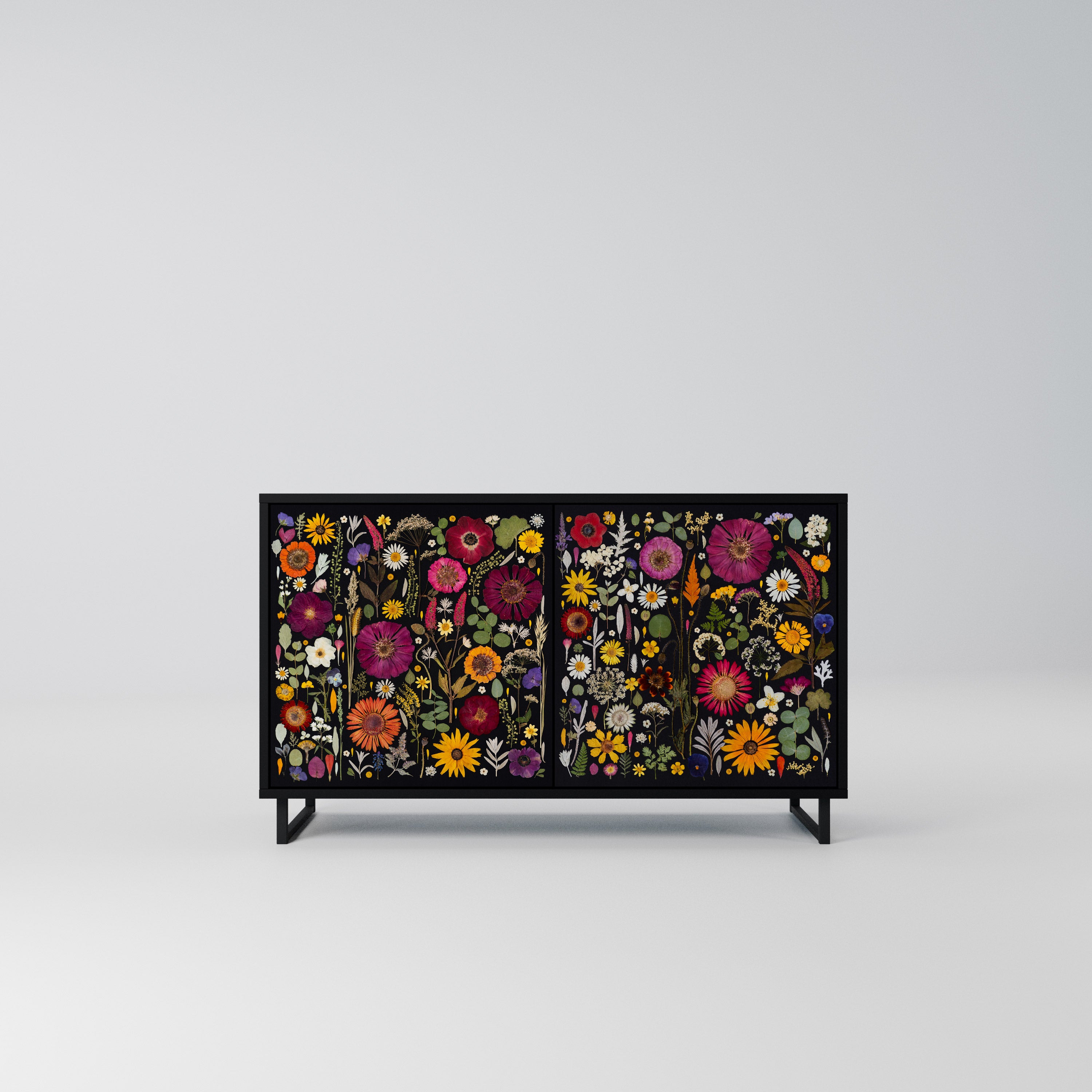 MIDNIGHT GARDEN Komoda 2-drzwiowa korpus Czarny