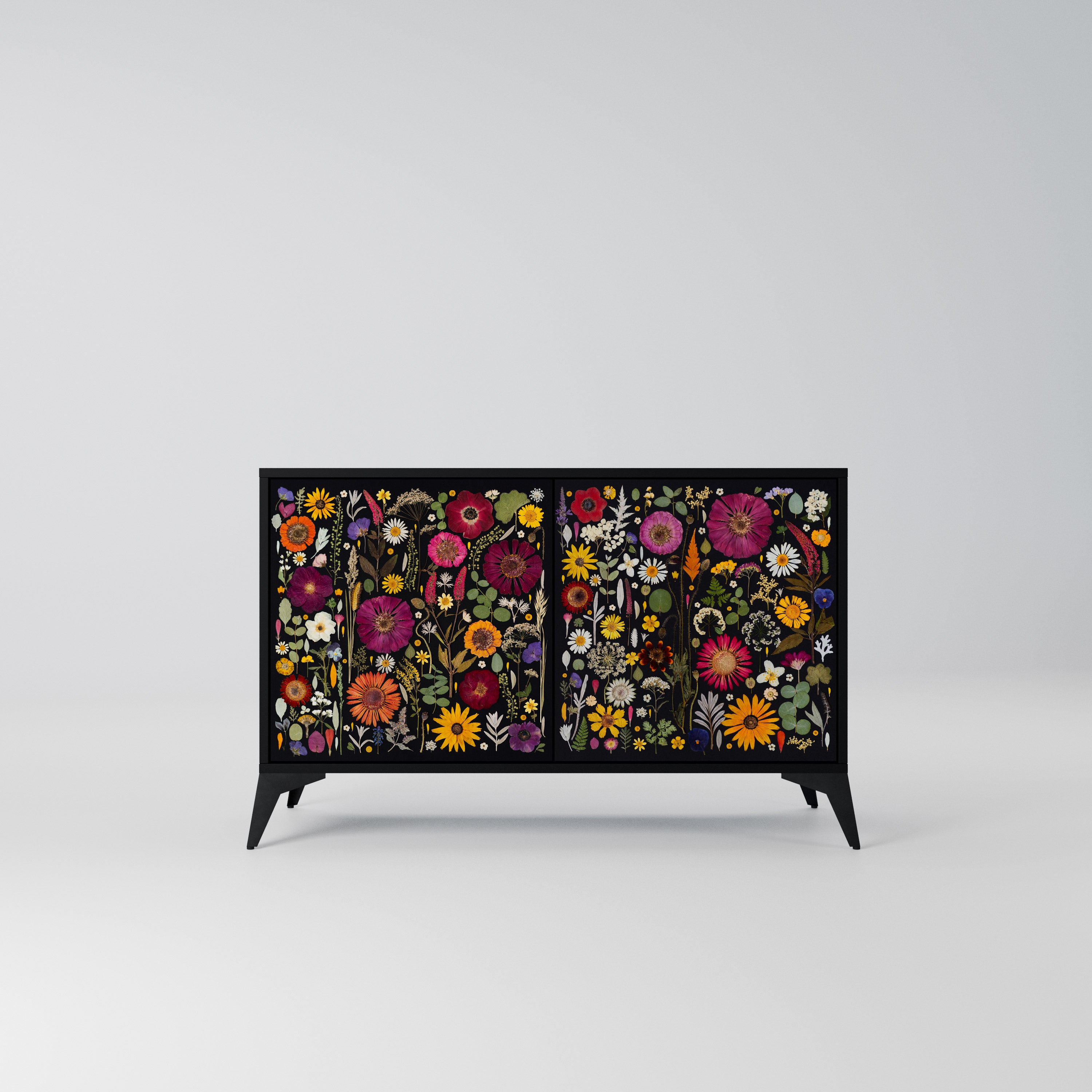 MIDNIGHT GARDEN Komoda 2-drzwiowa korpus Czarny