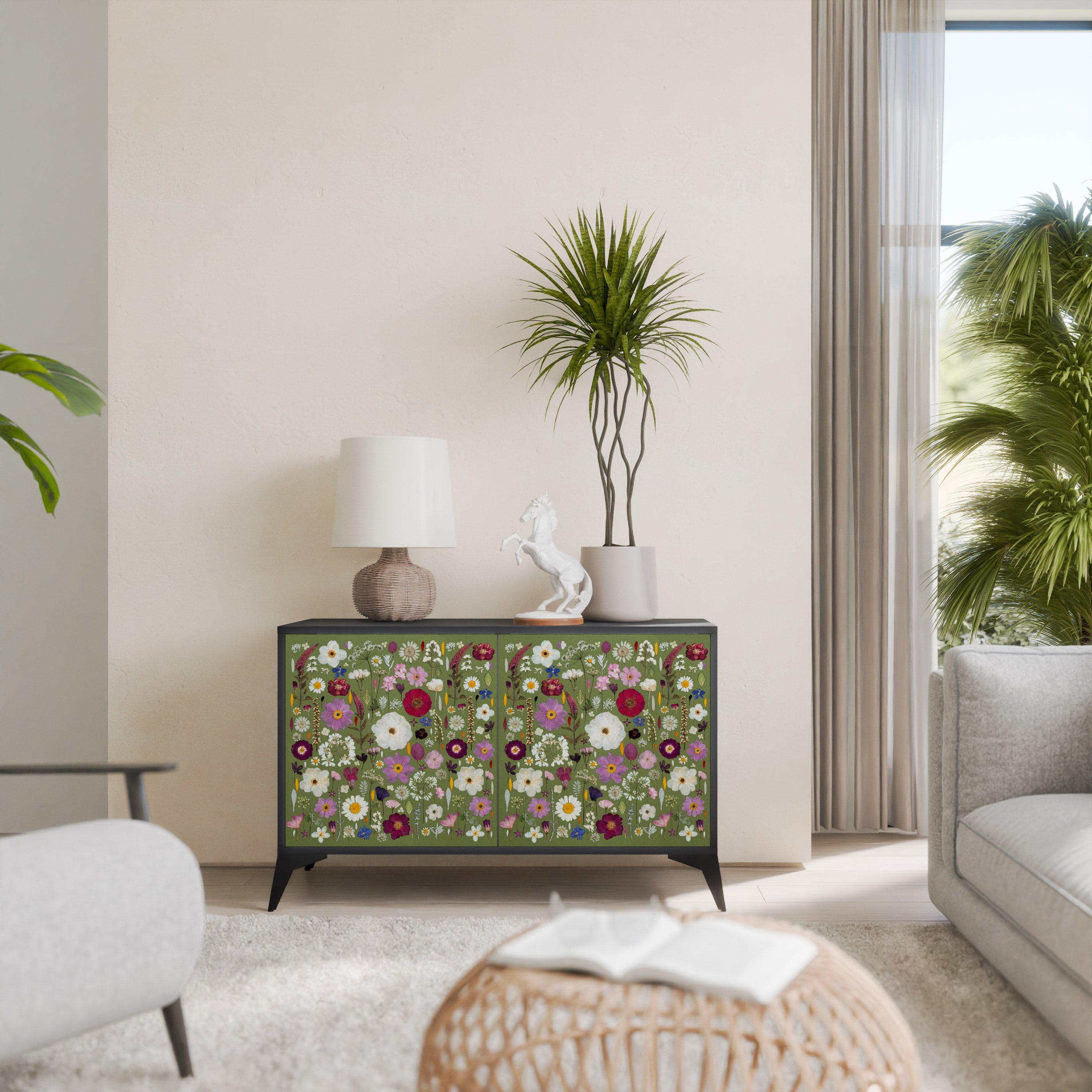 WILD GARDEN Komoda 2-drzwiowa korpus Czarny