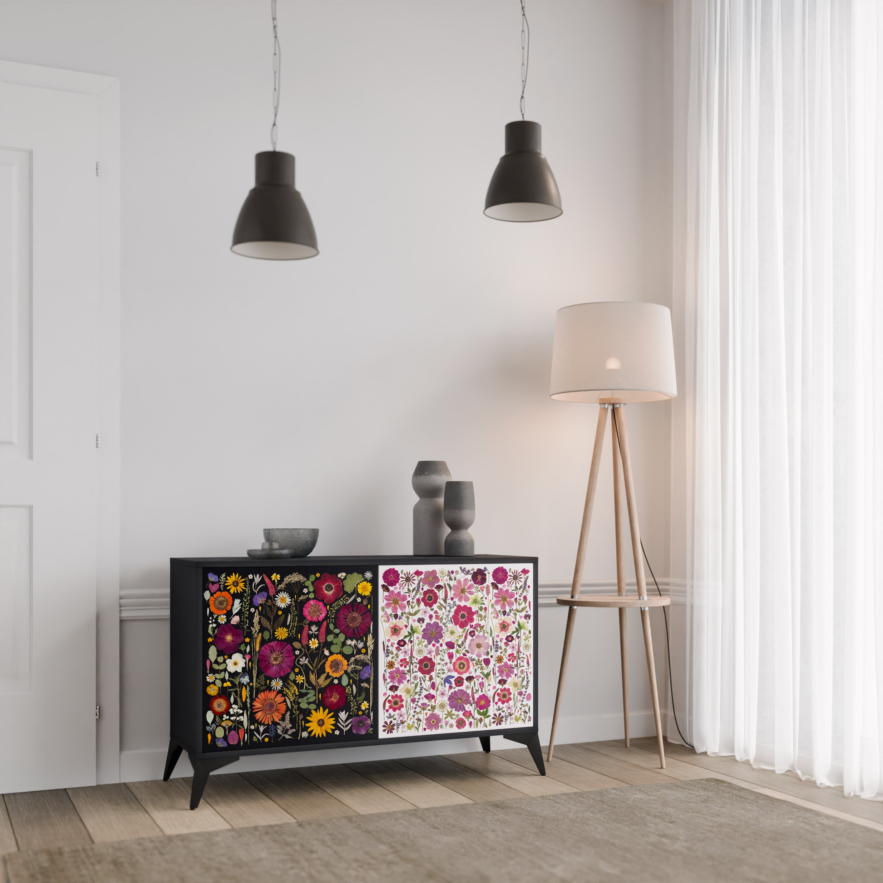 DAYNITE GARDEN Komoda 2-drzwiowa korpus Czarny