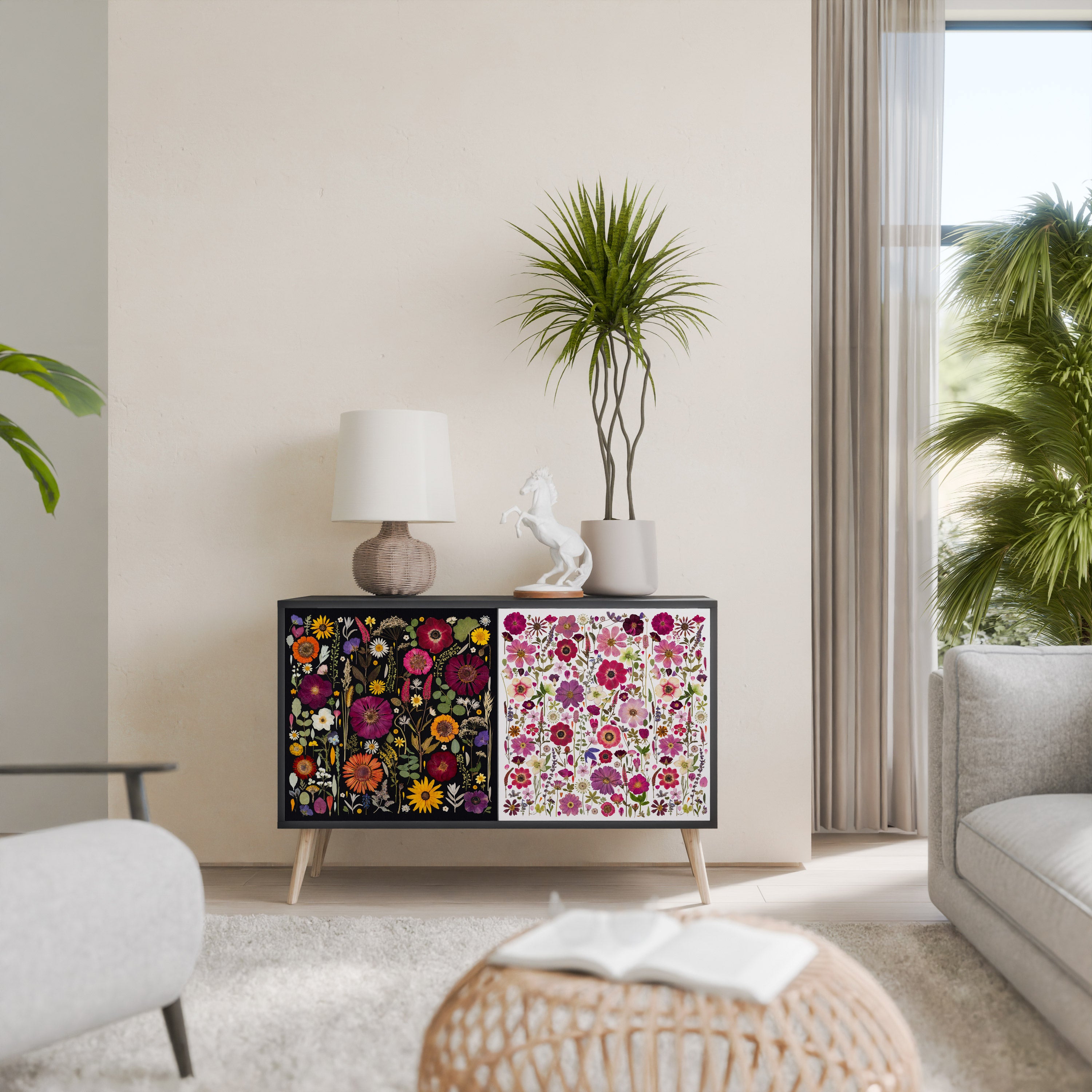 DAYNITE GARDEN Komoda 2-drzwiowa korpus Czarny