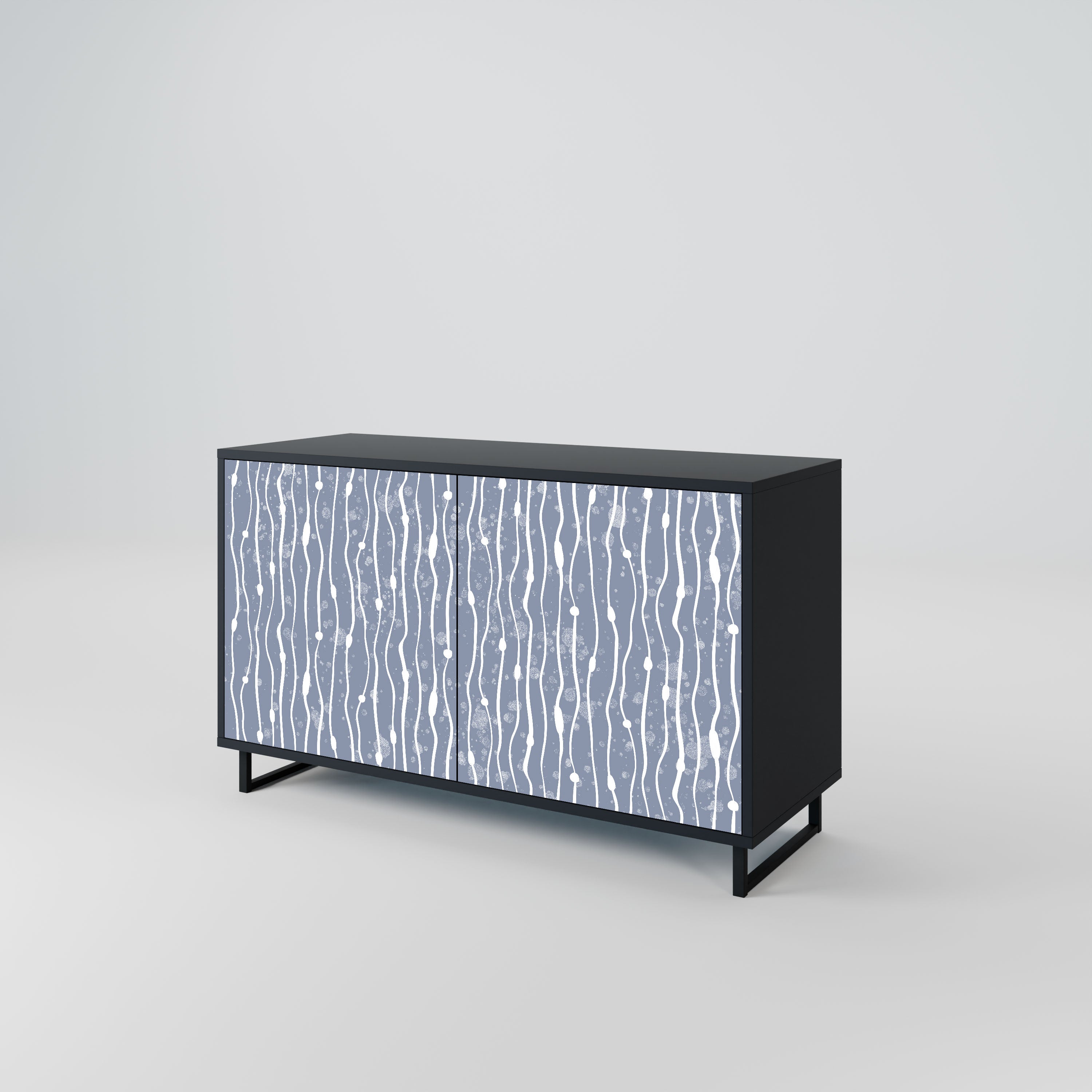 GRAPHITE RAIN Komoda 2-drzwiowa korpus Czarny