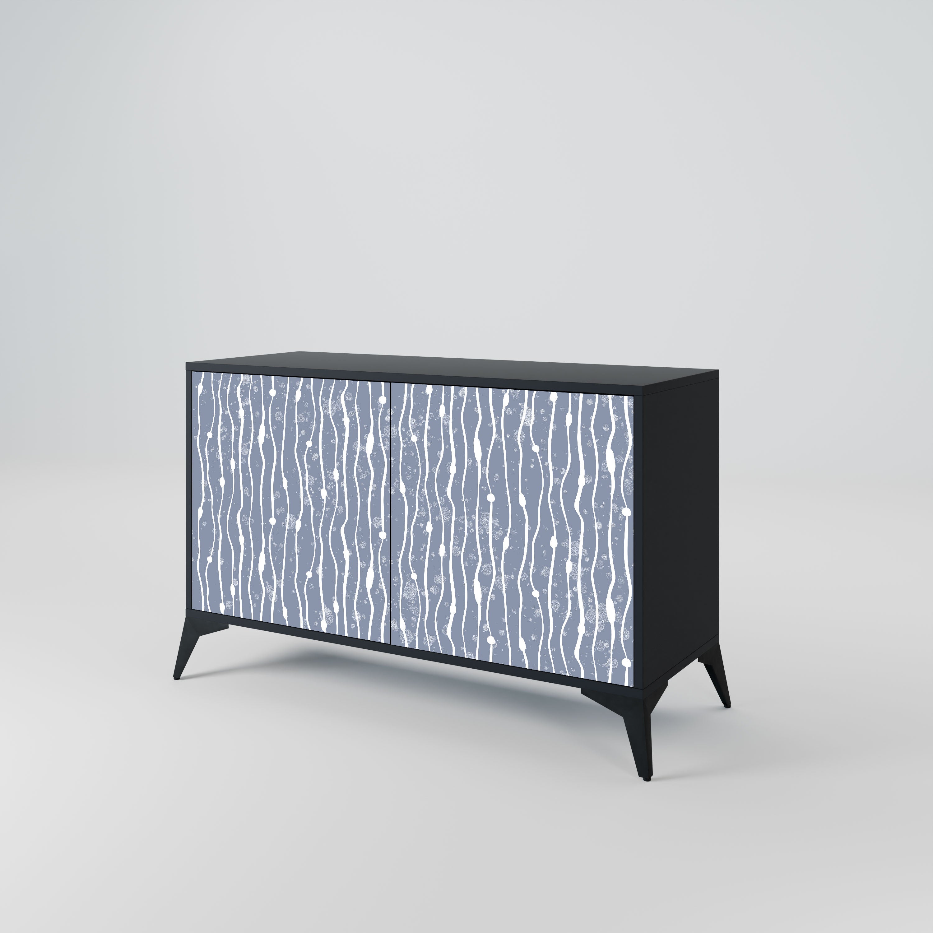 GRAPHITE RAIN Komoda 2-drzwiowa korpus Czarny