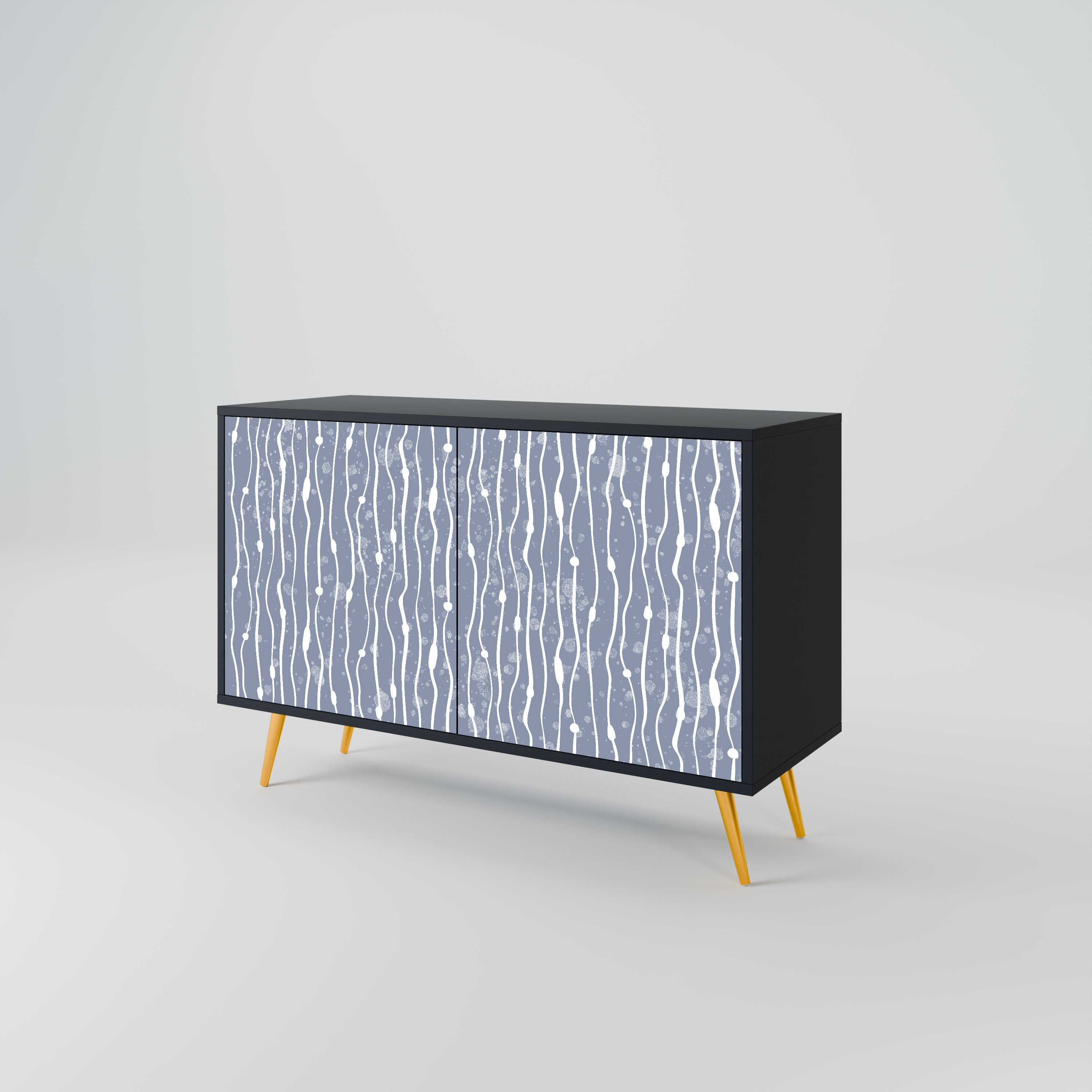 GRAPHITE RAIN Komoda 2-drzwiowa korpus Czarny