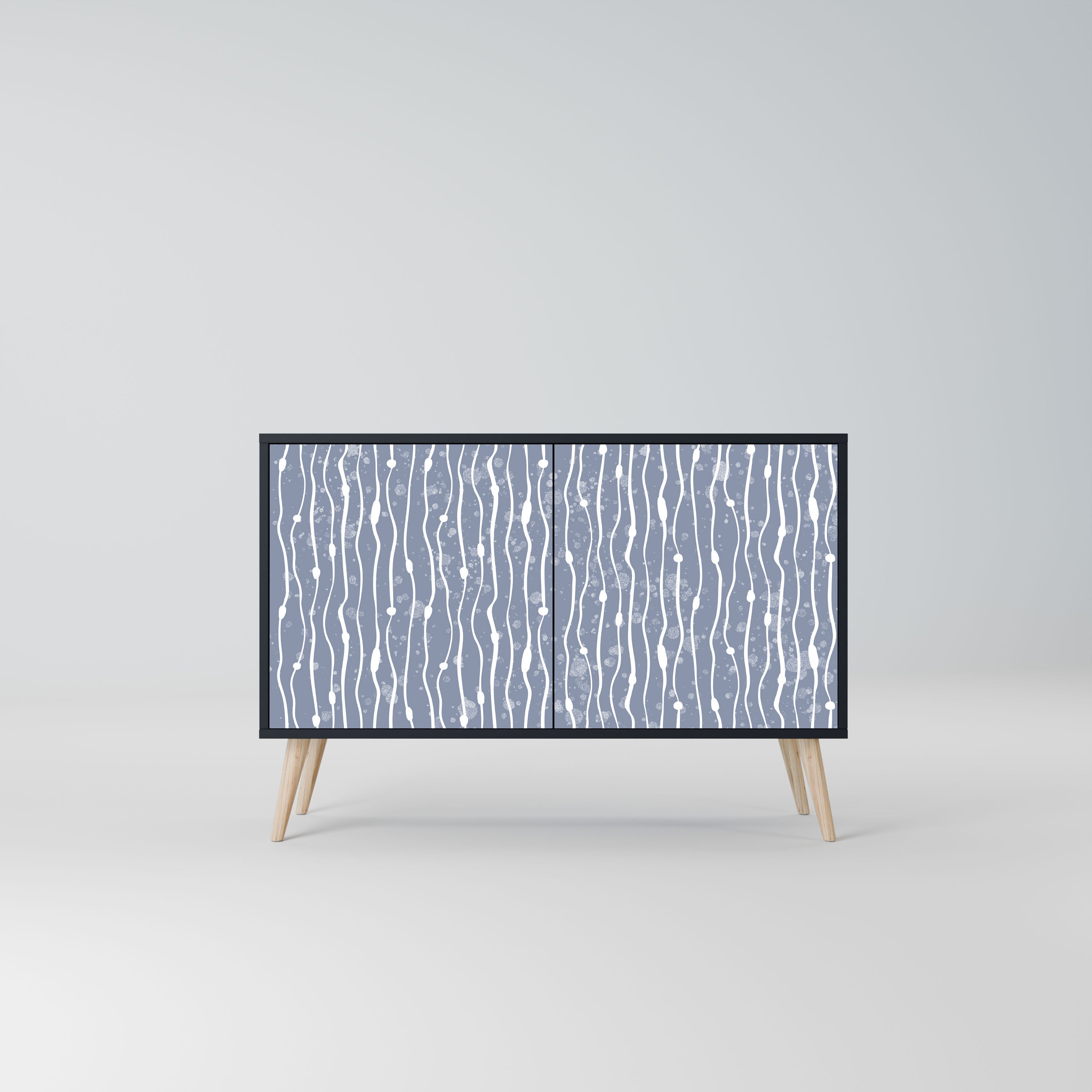 GRAPHITE RAIN Komoda 2-drzwiowa korpus Czarny