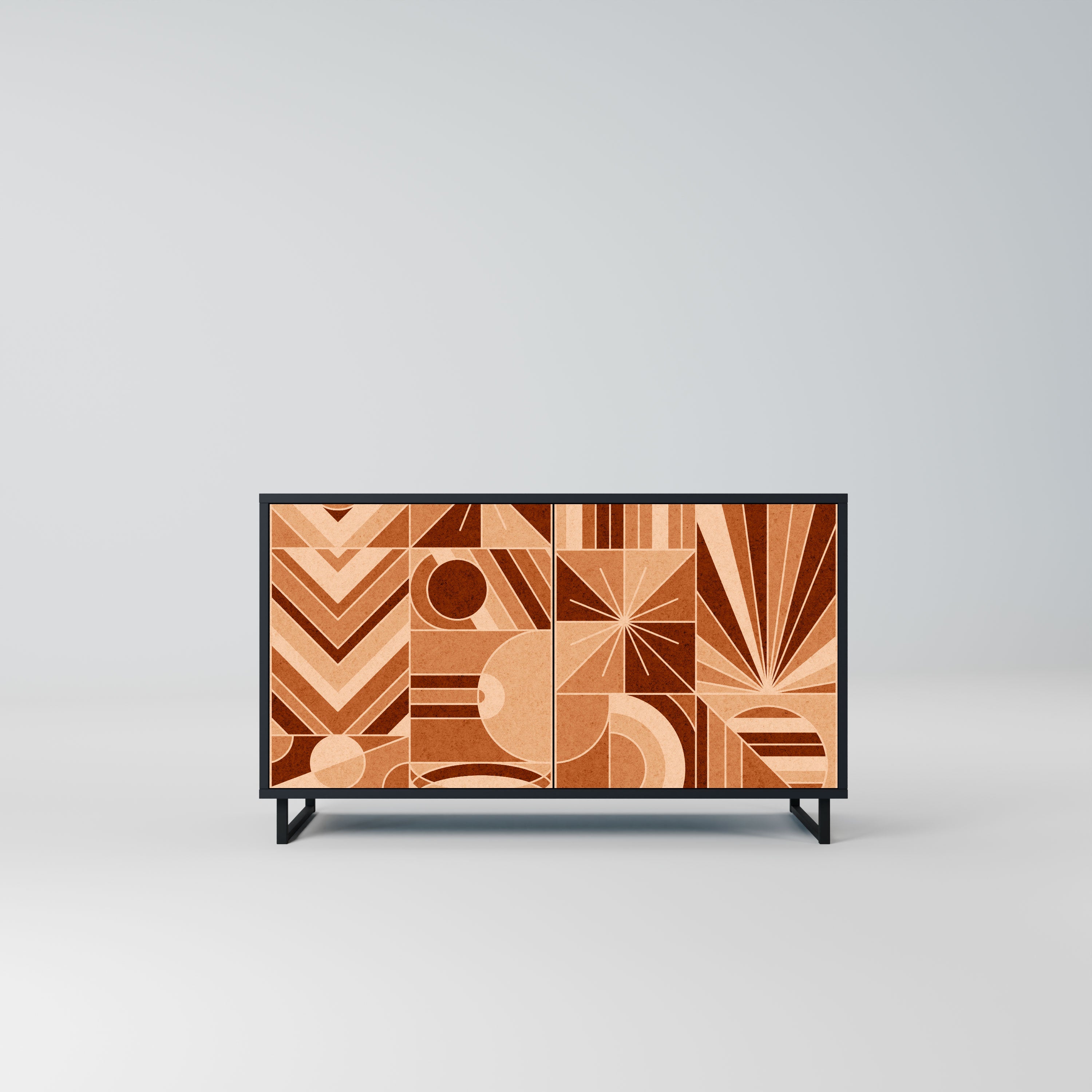 PRISM MOSAIC Komoda 2-drzwiowa korpus Czarny