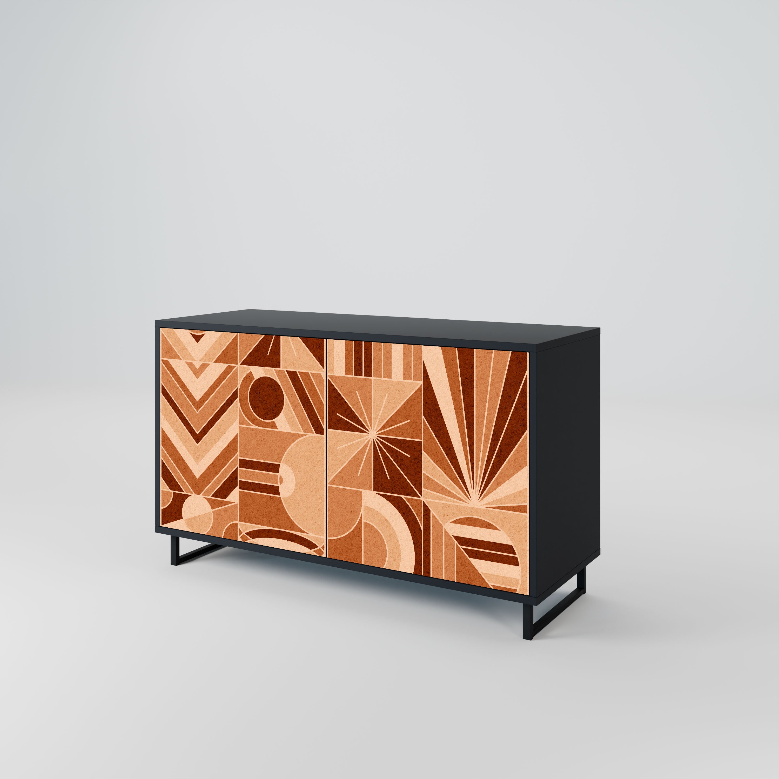 PRISM MOSAIC Komoda 2-drzwiowa korpus Czarny