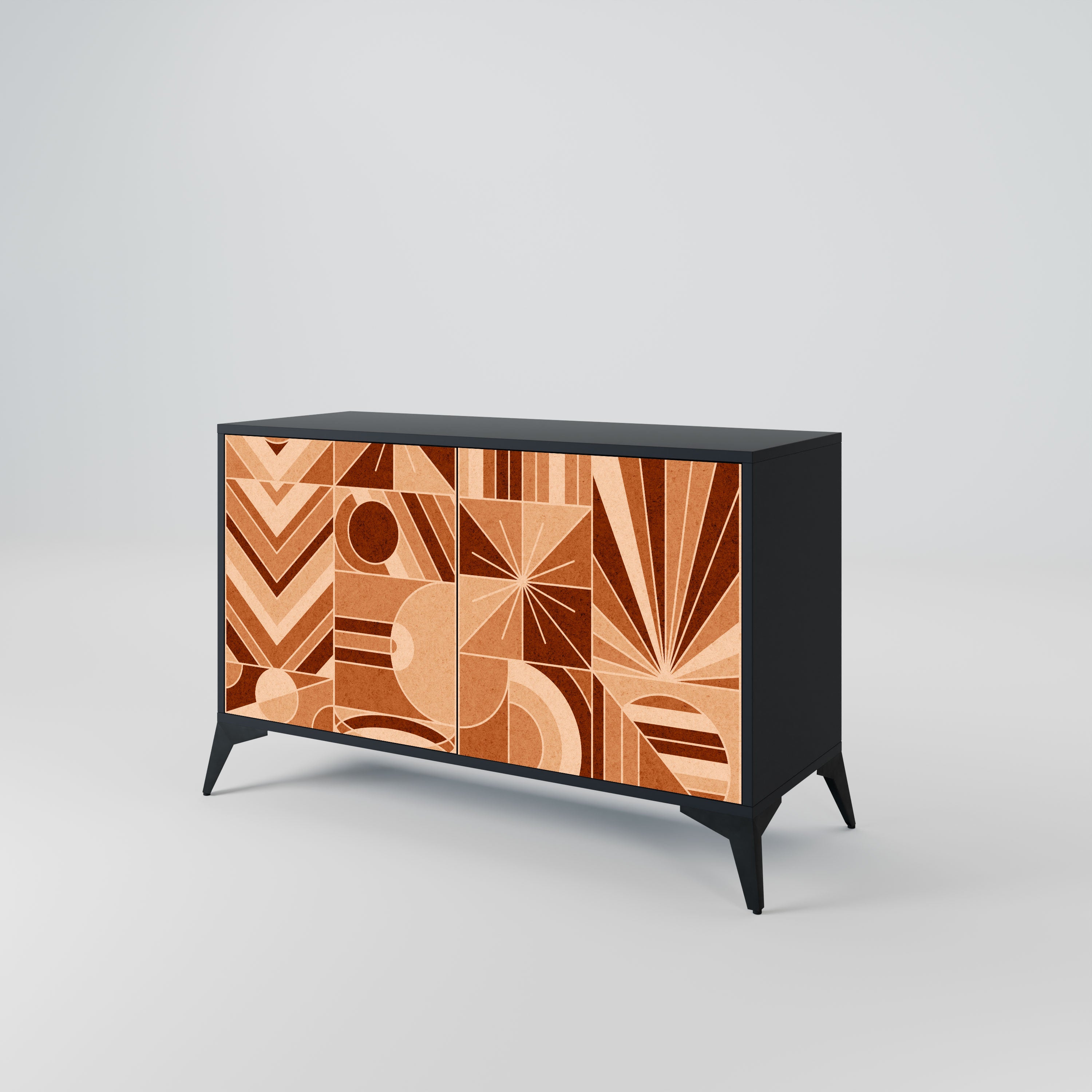 PRISM MOSAIC Komoda 2-drzwiowa korpus Czarny
