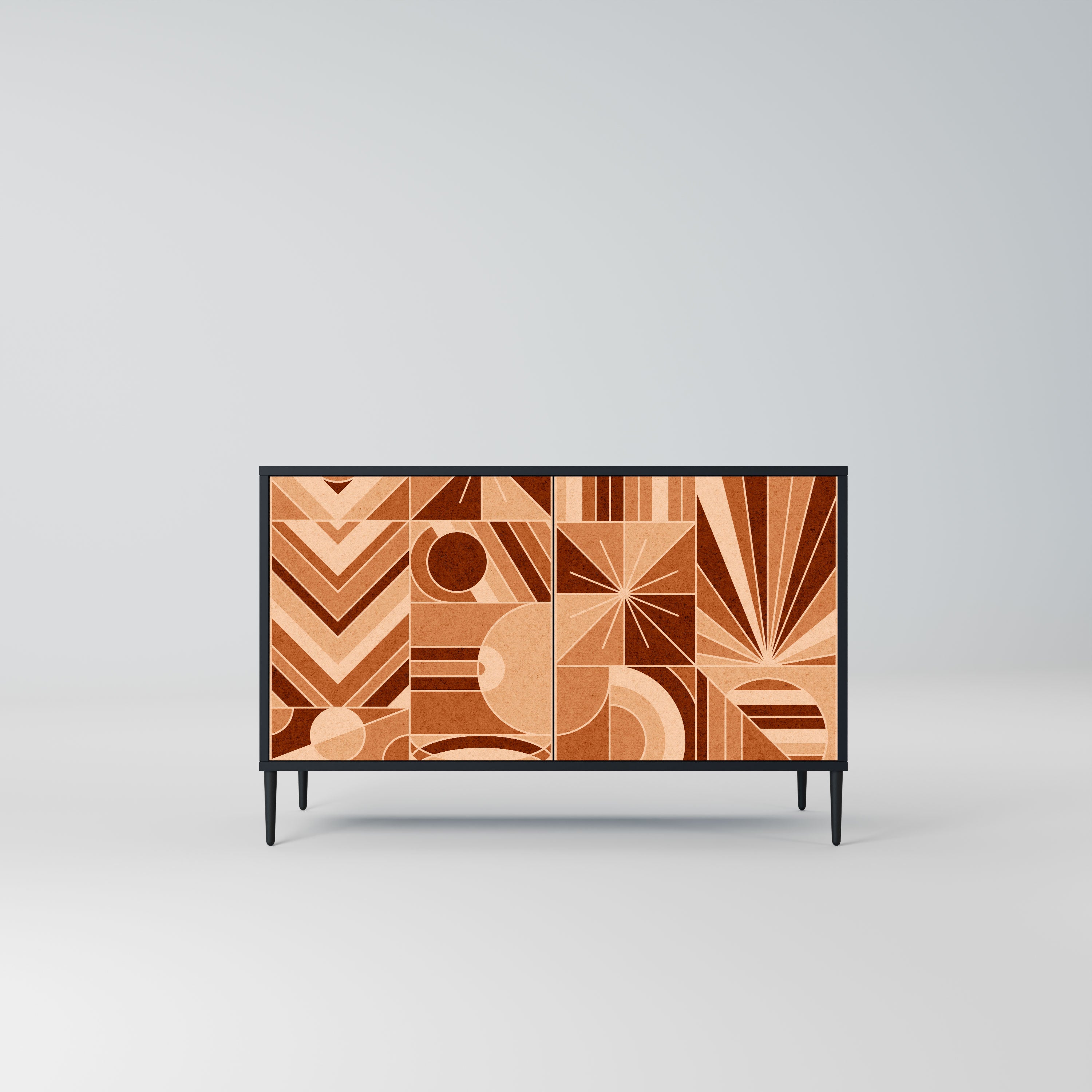 PRISM MOSAIC Komoda 2-drzwiowa korpus Czarny