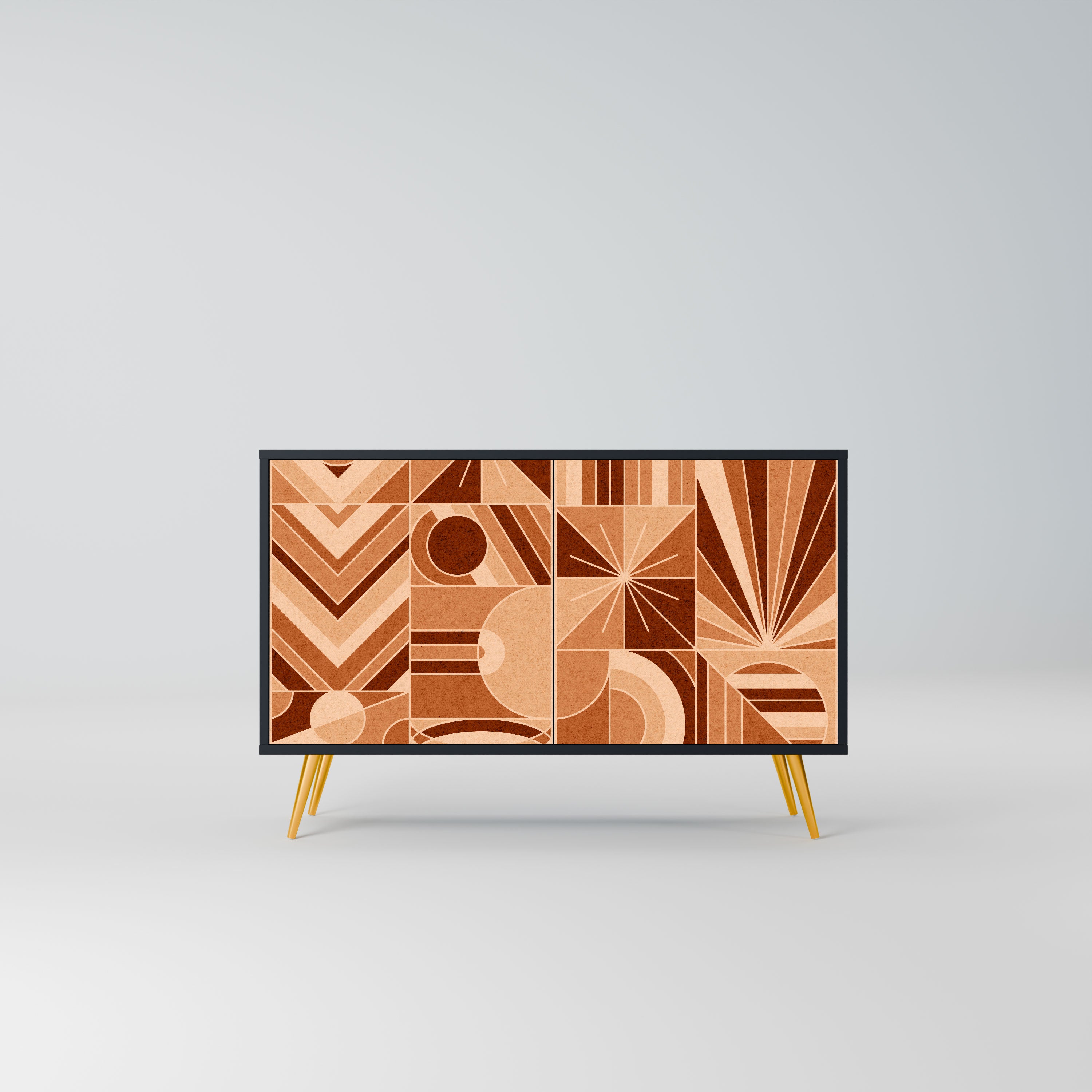 PRISM MOSAIC Komoda 2-drzwiowa korpus Czarny