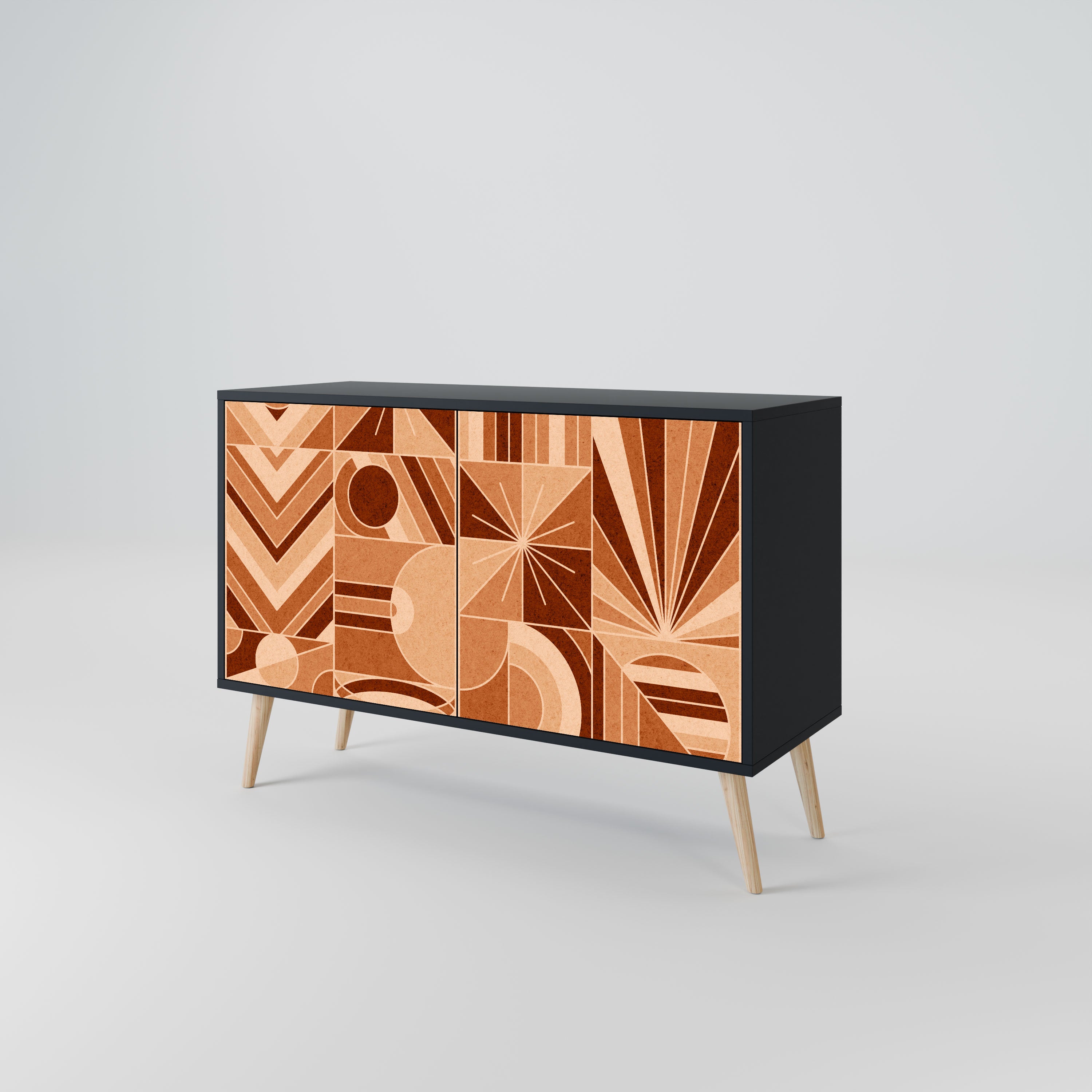 PRISM MOSAIC Komoda 2-drzwiowa korpus Czarny