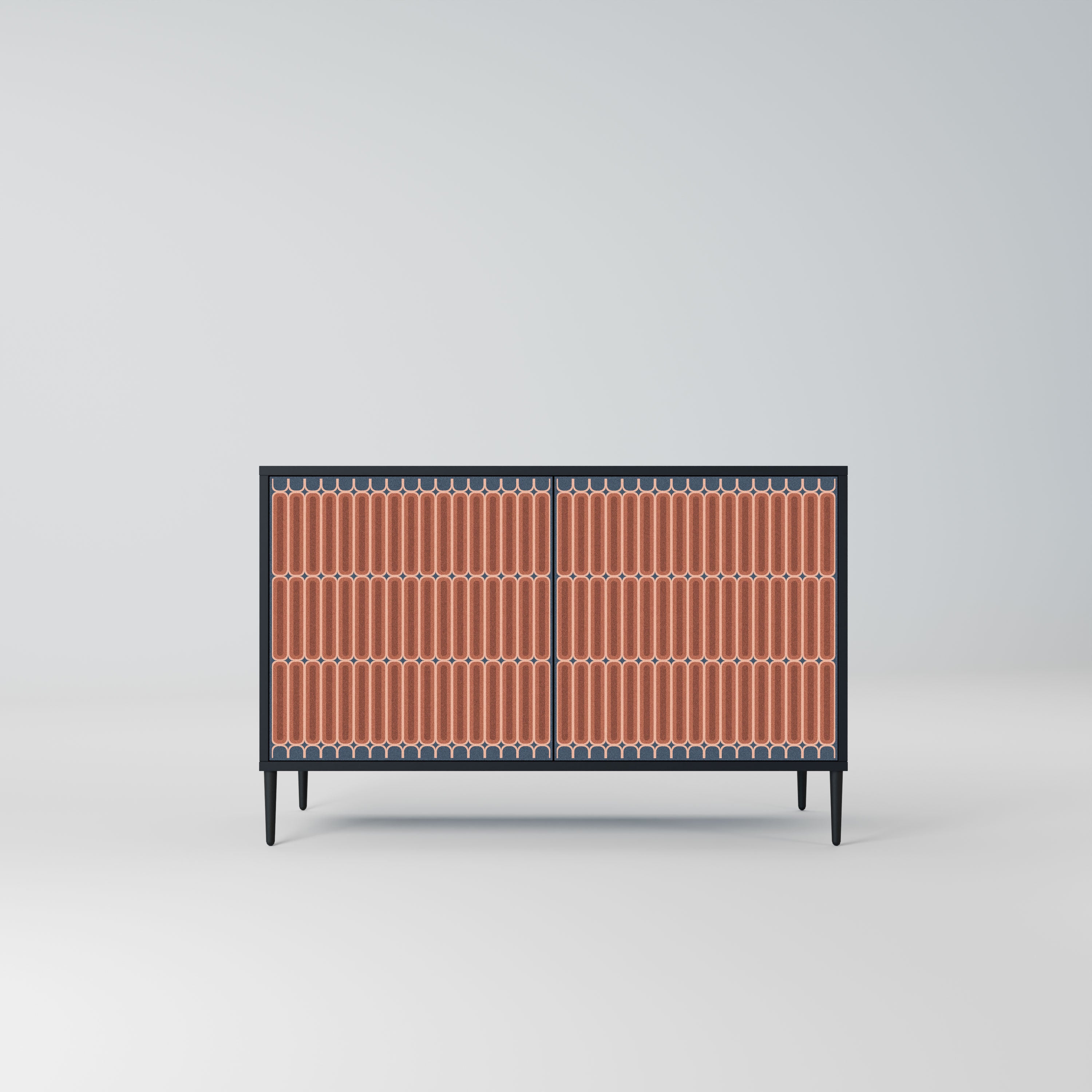 HYPNOTIC GATE Komoda 2-drzwiowa korpus Czarny