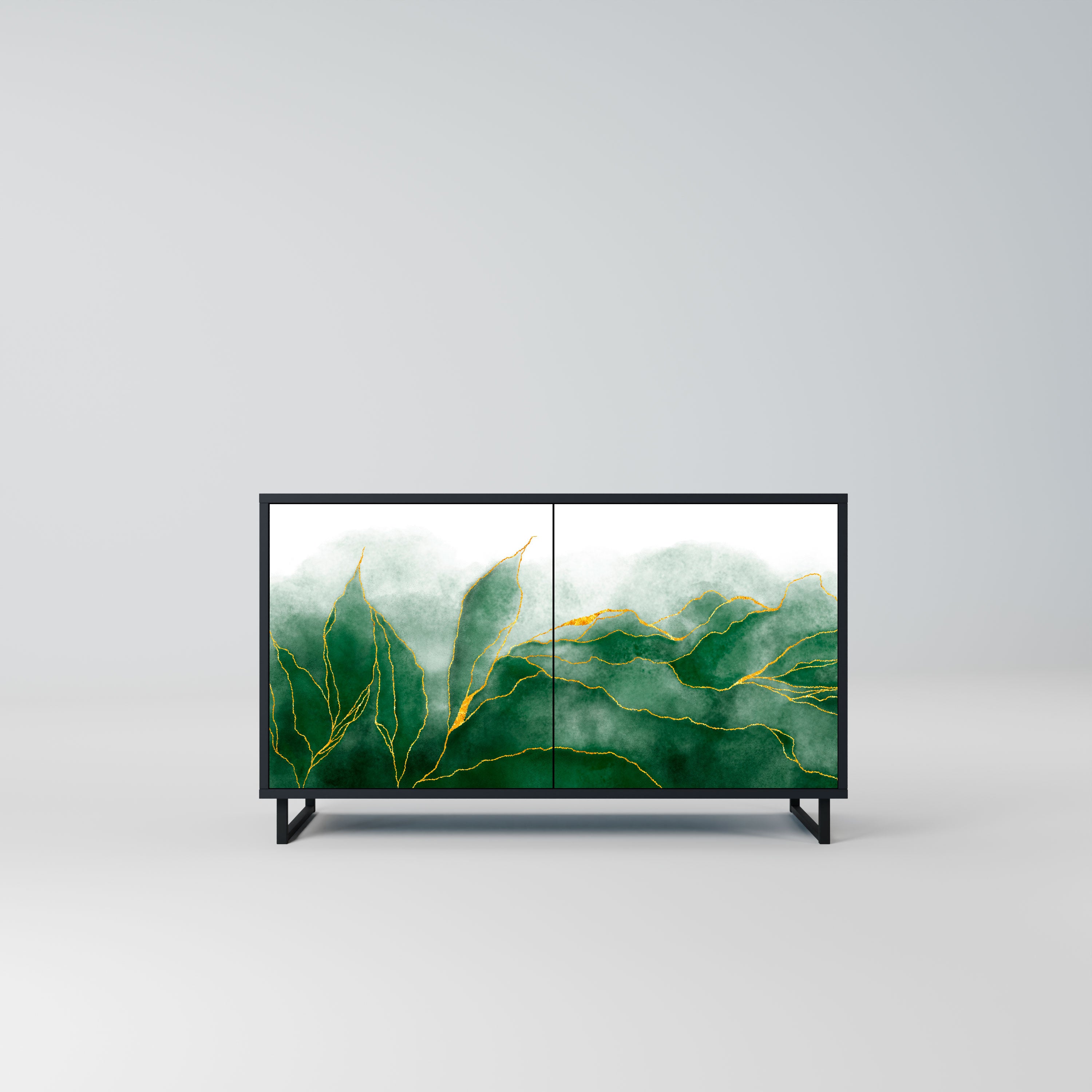 EXPENSIVE NATURE Komoda 2-drzwiowa korpus Czarny