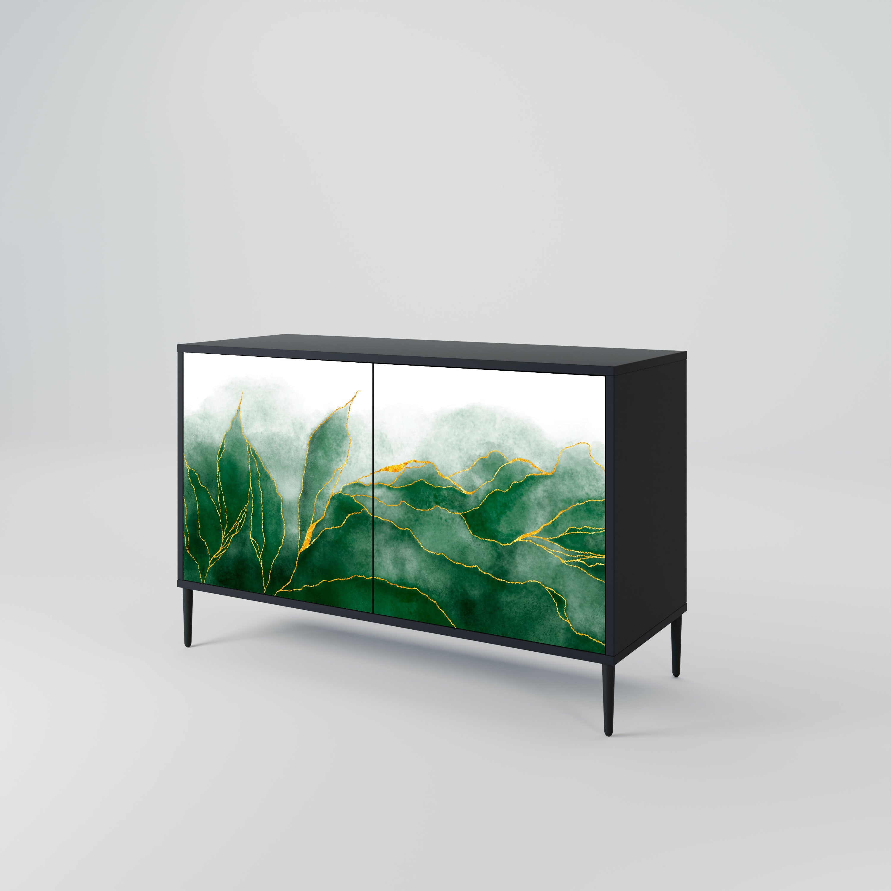 EXPENSIVE NATURE Komoda 2-drzwiowa korpus Czarny
