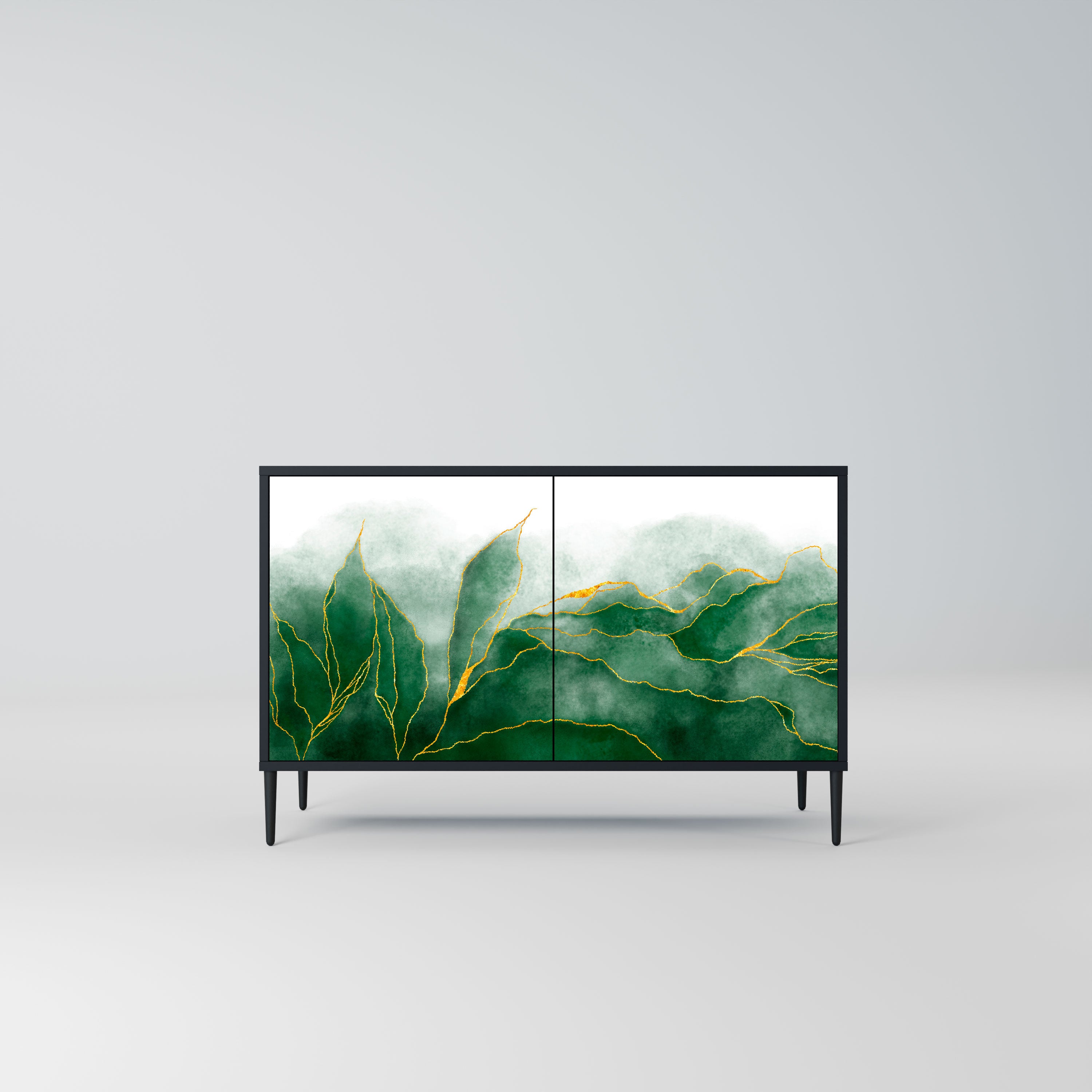EXPENSIVE NATURE Komoda 2-drzwiowa korpus Czarny
