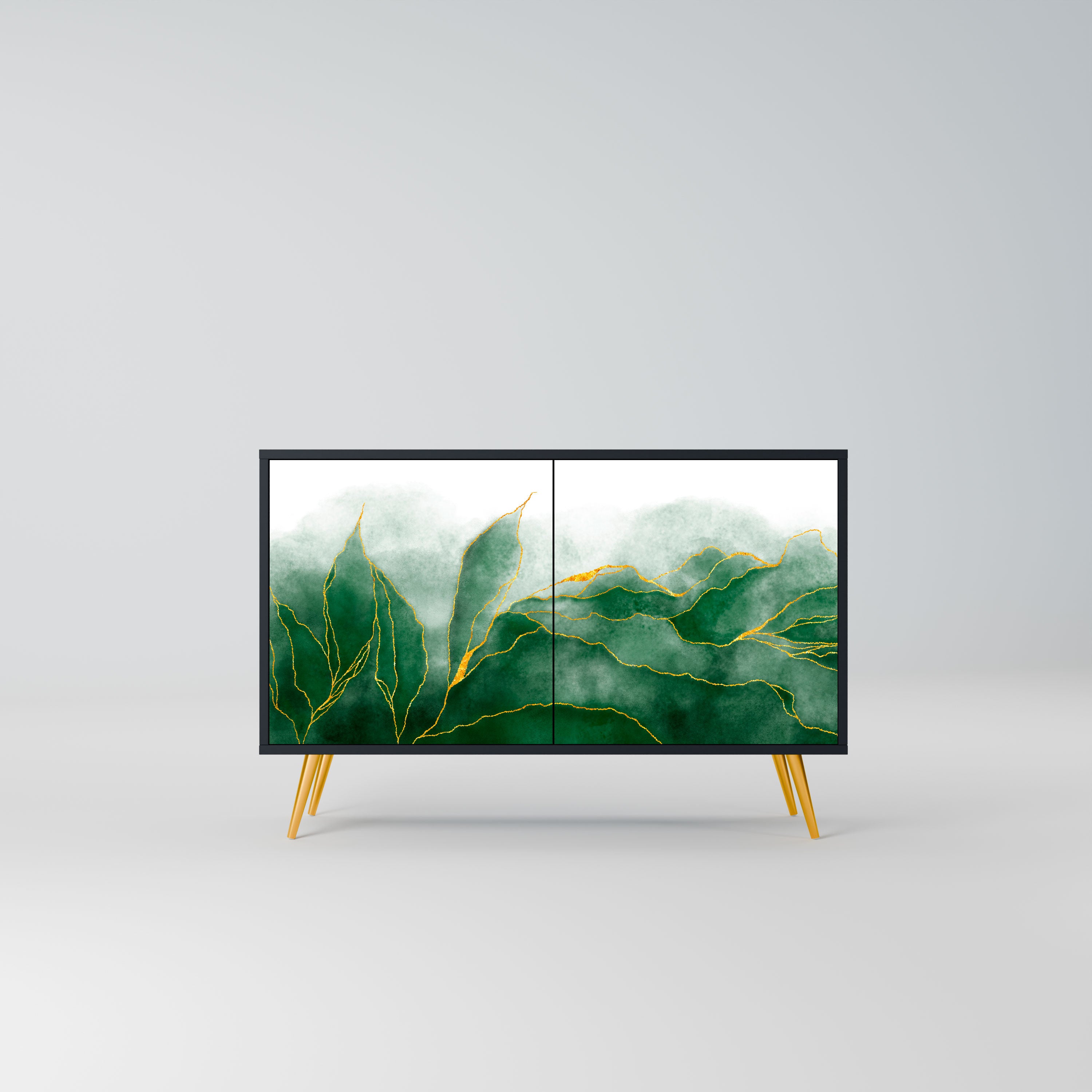 EXPENSIVE NATURE Komoda 2-drzwiowa korpus Czarny
