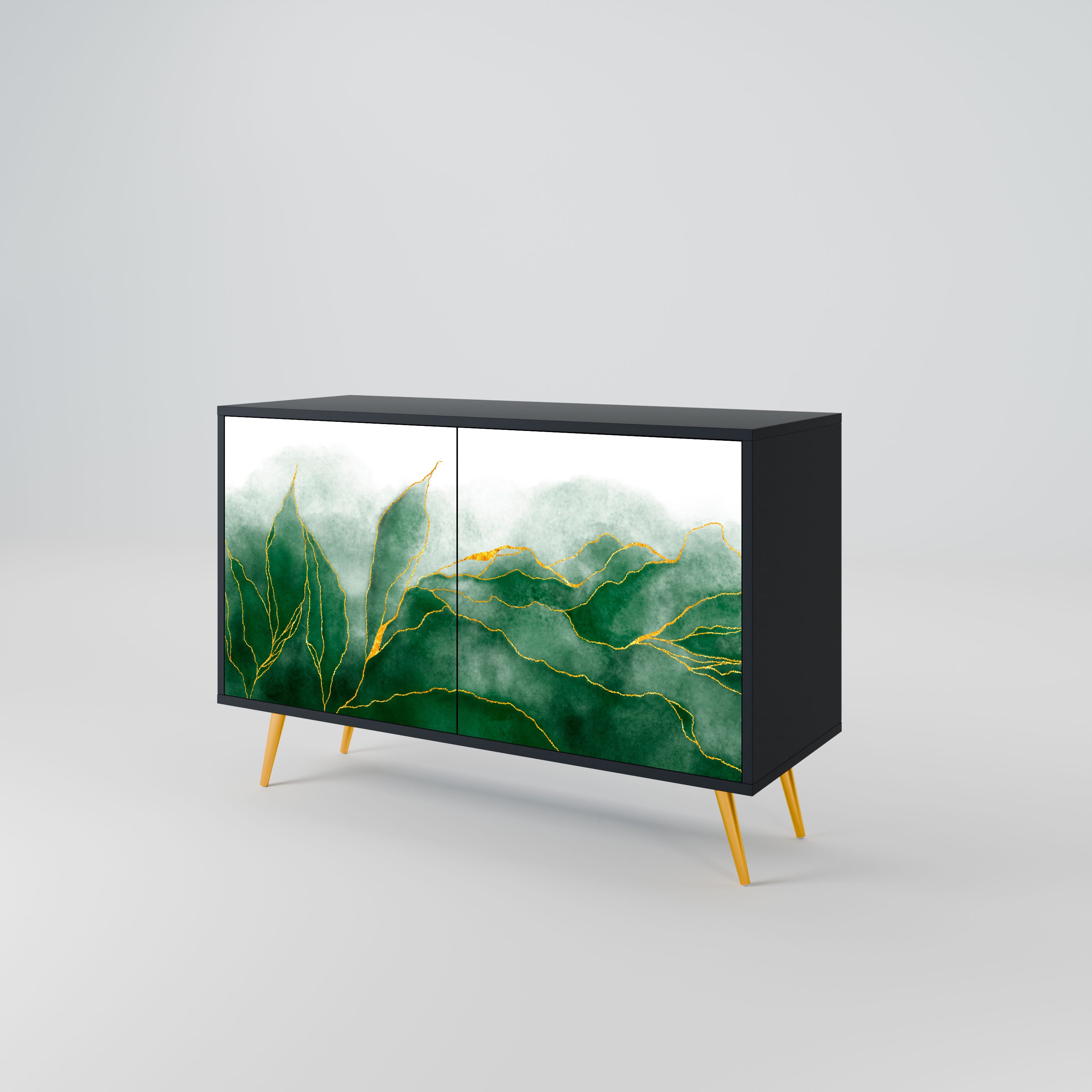 EXPENSIVE NATURE Komoda 2-drzwiowa korpus Czarny