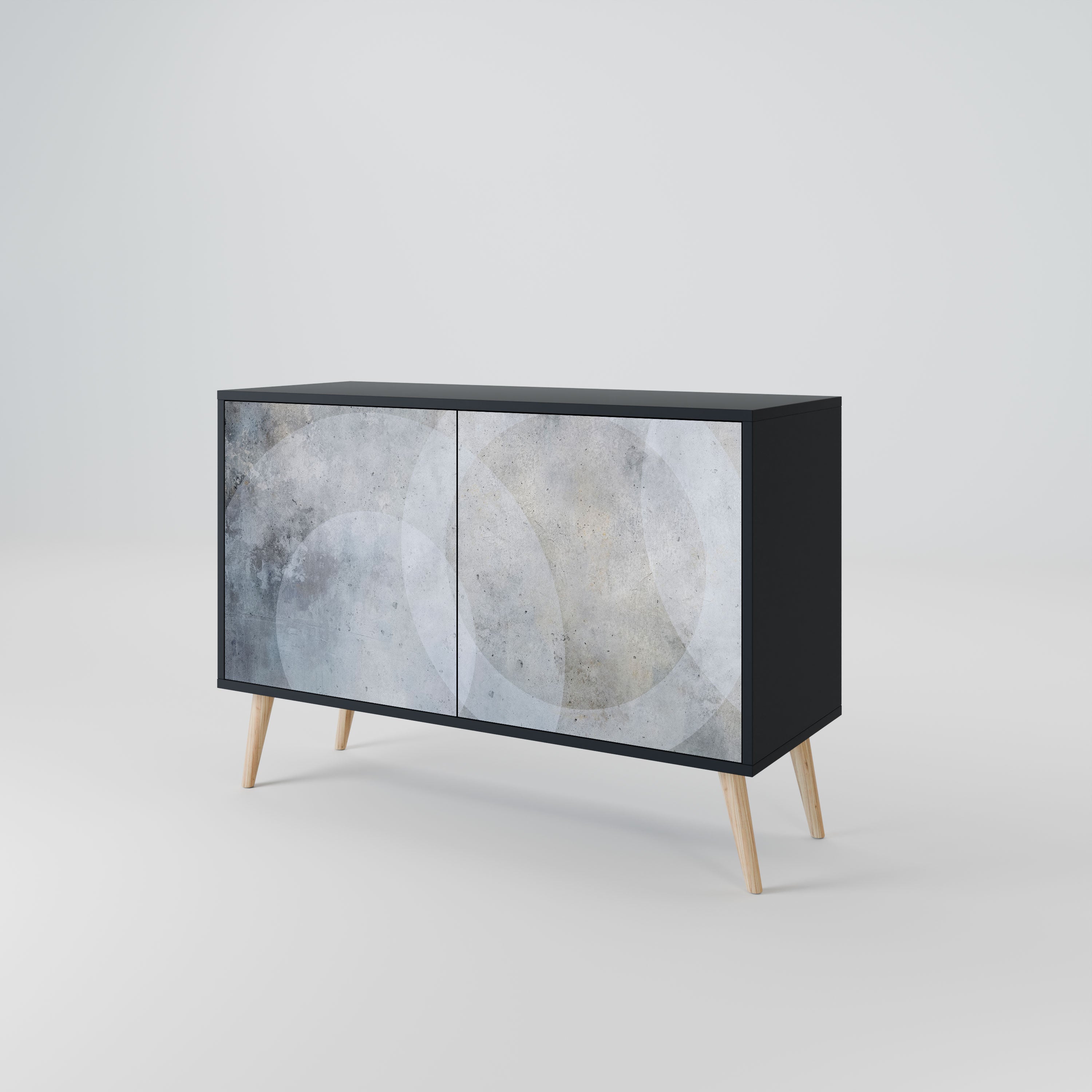 MUTED ARC Komoda 2-drzwiowa korpus Czarny